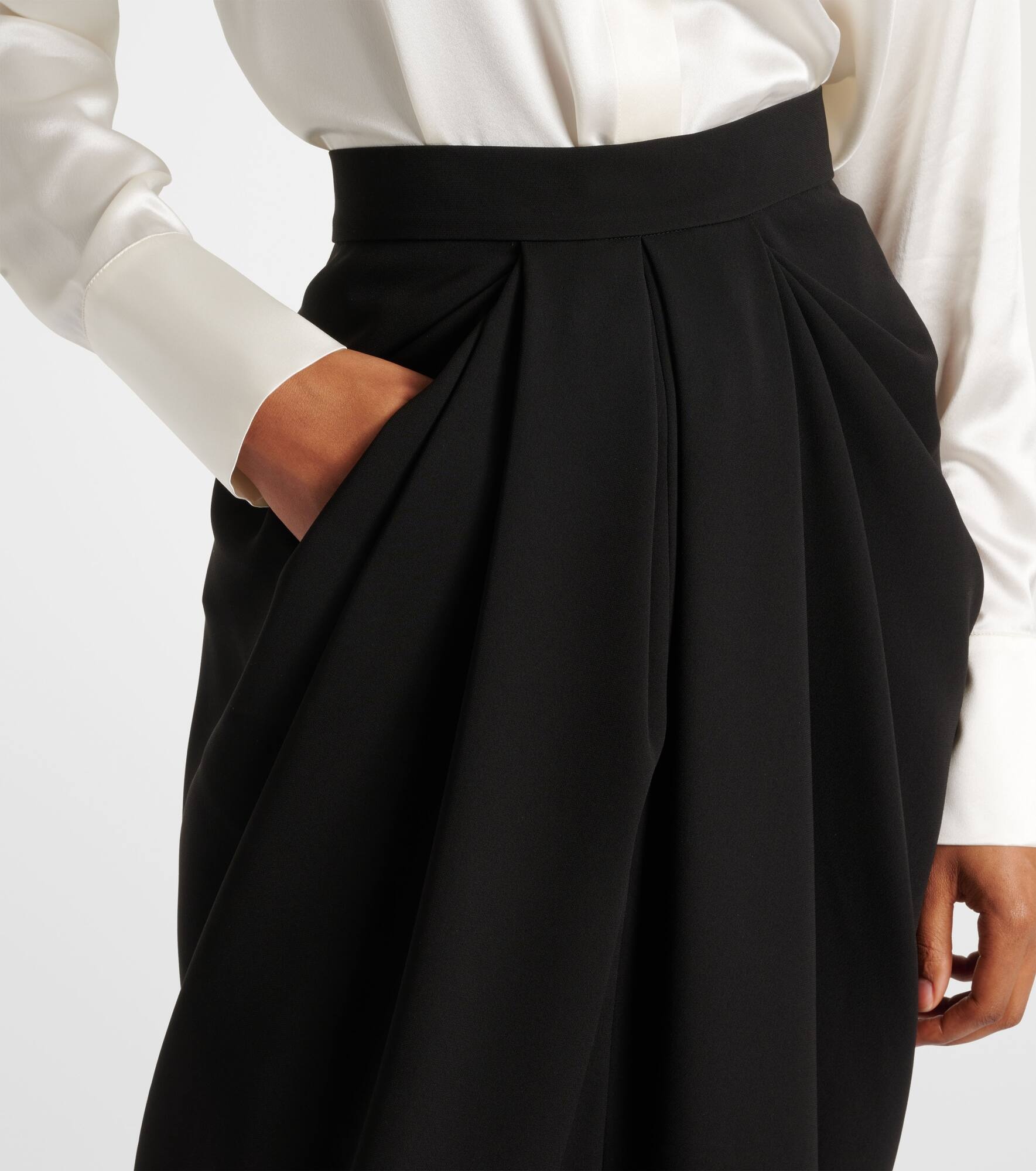 Ridente pleated cady maxi skirt - 4