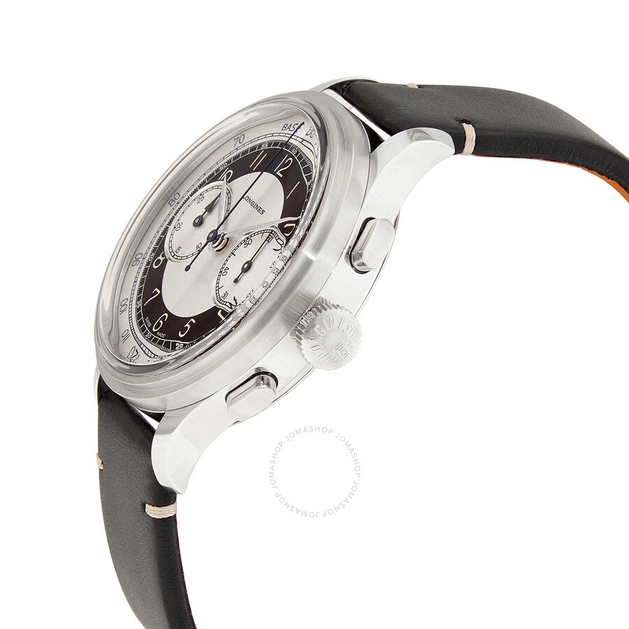 Longines Heritage Classic Chronograph Automatic Silver and Black Dial Men's Watch L2.830.4.93.0 - 2
