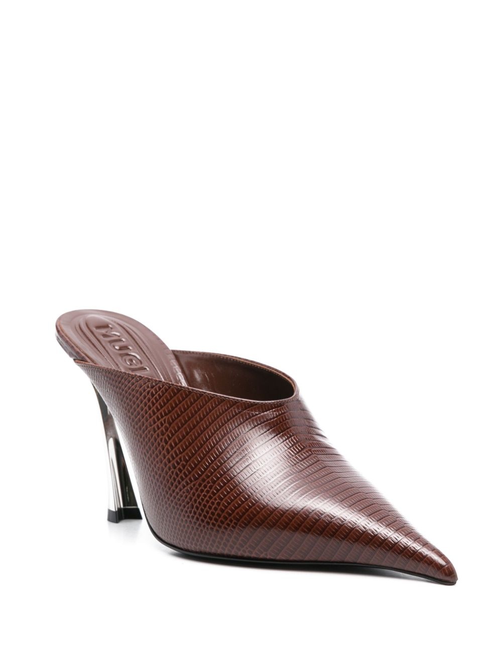 95mm leather mules - 2