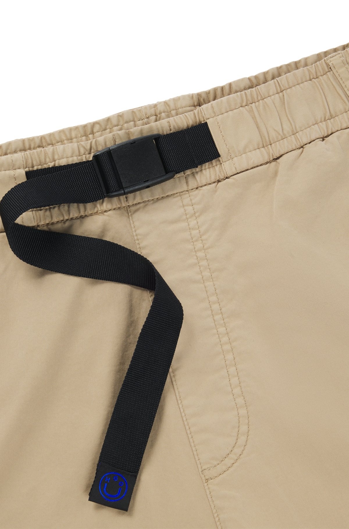 TAPERED-FIT TROUSERS IN STRETCH GABARDINE WITH BRANDED BELT - 6