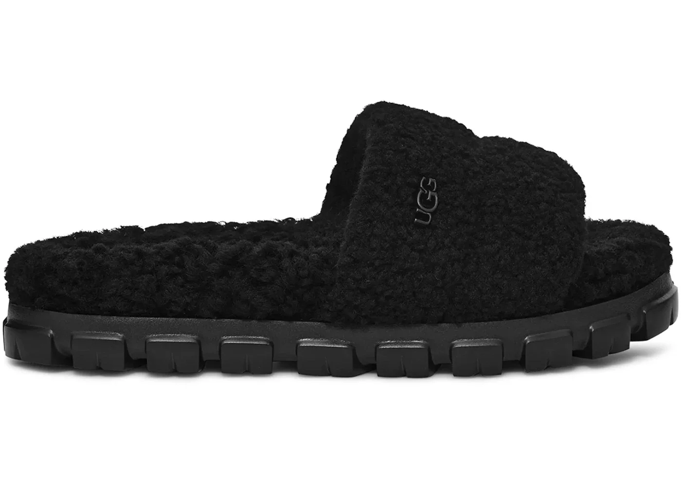 UGG Cozetta Curly Slide Black (Women's) - 1