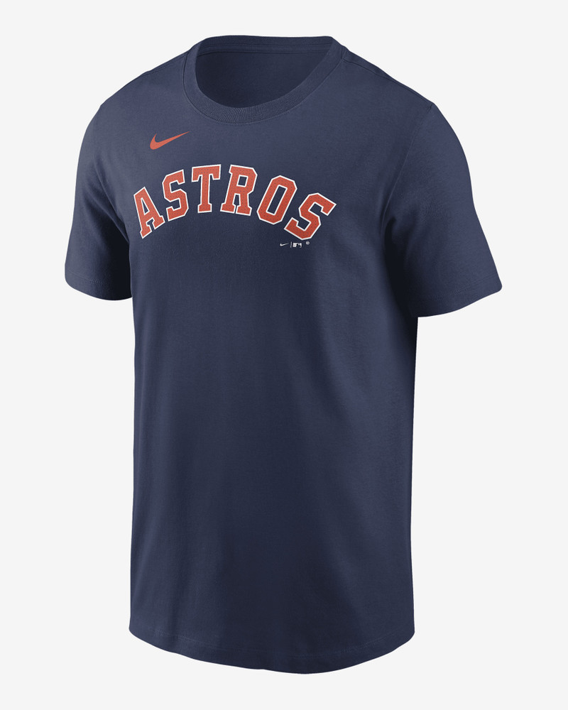 Houston Astros 신관 Wordmark 나이키 남자 MLB 티셔츠 - 1