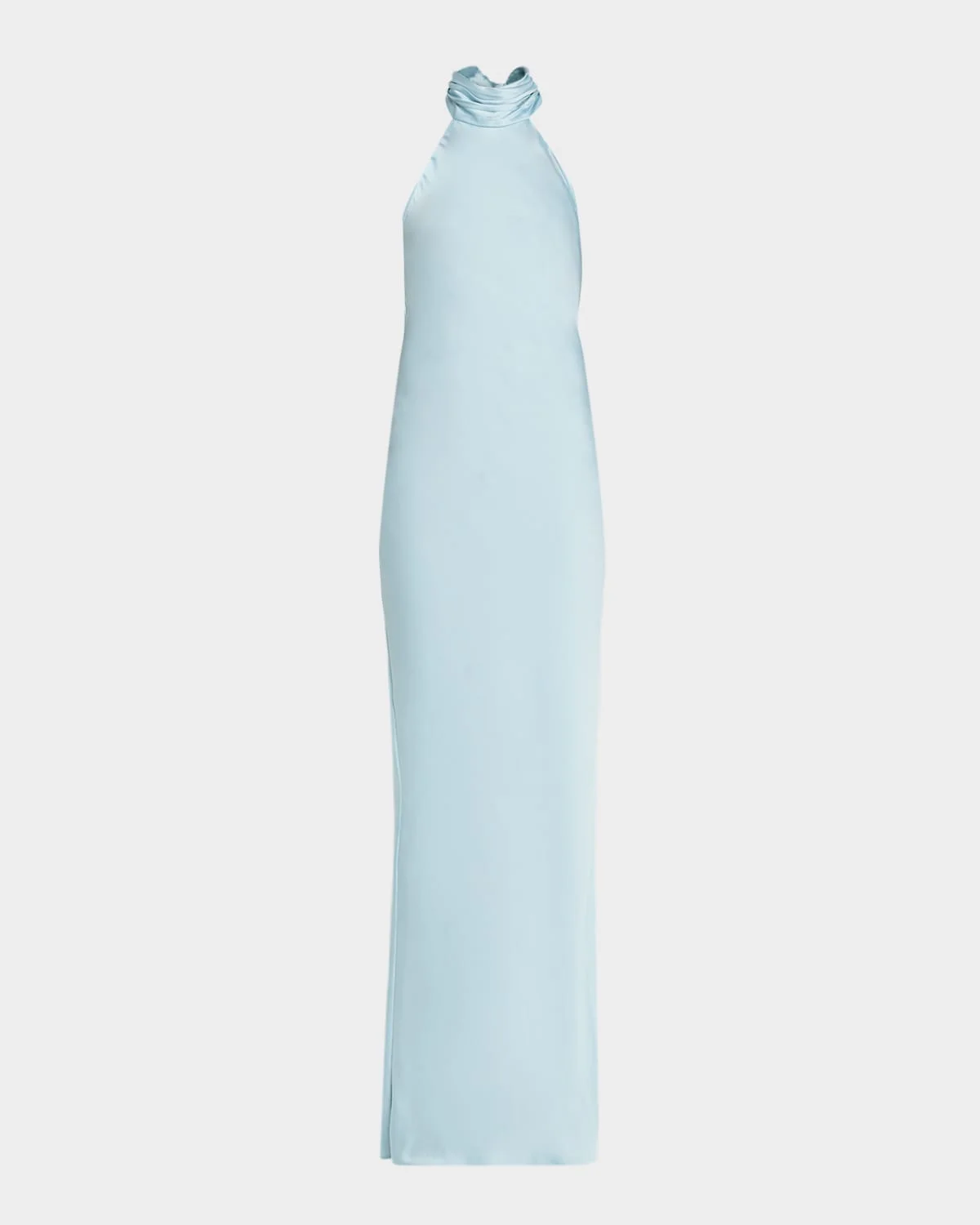 Tatiana Low-Cut Halter Column Gown - 1