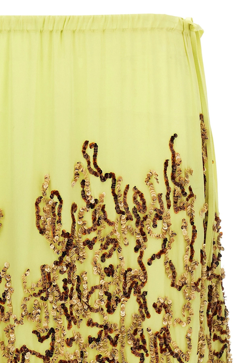Sequin-Embellished 실크 미디 스커트 3