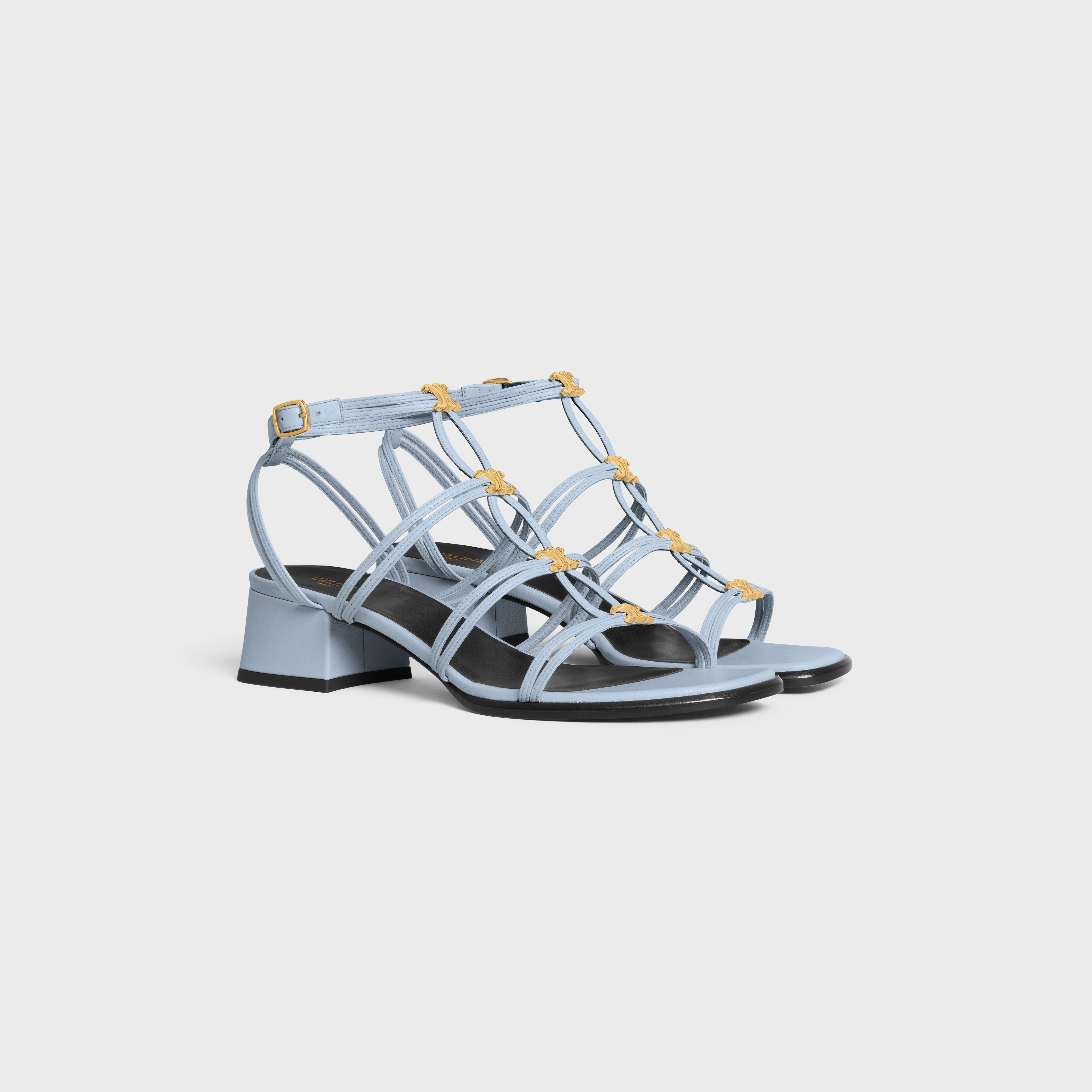 CELINE CLEMENCE MULTI TRIOMPHE SANDAL IN LAMBSKIN - 2