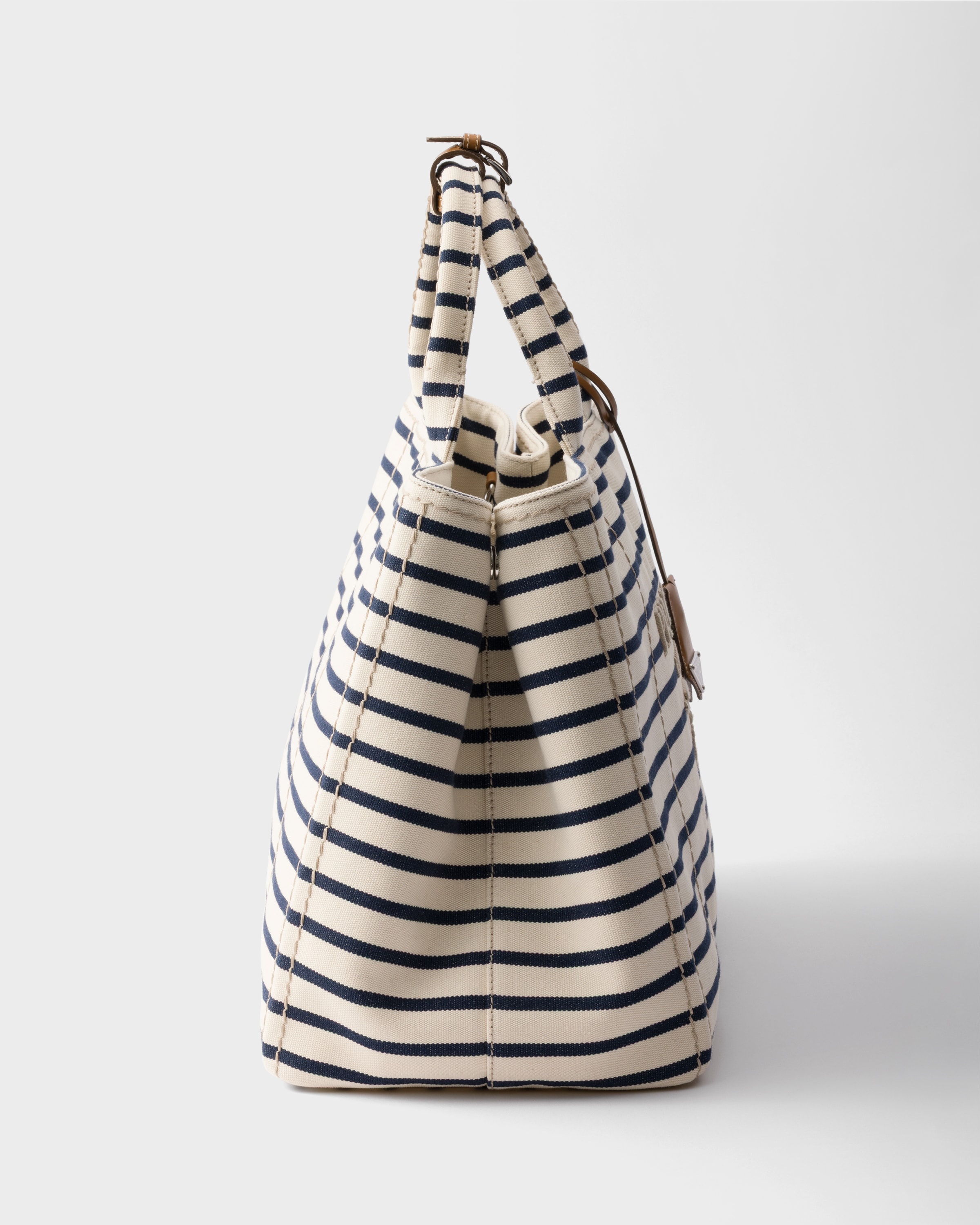 Striped canvas tote bag - 6