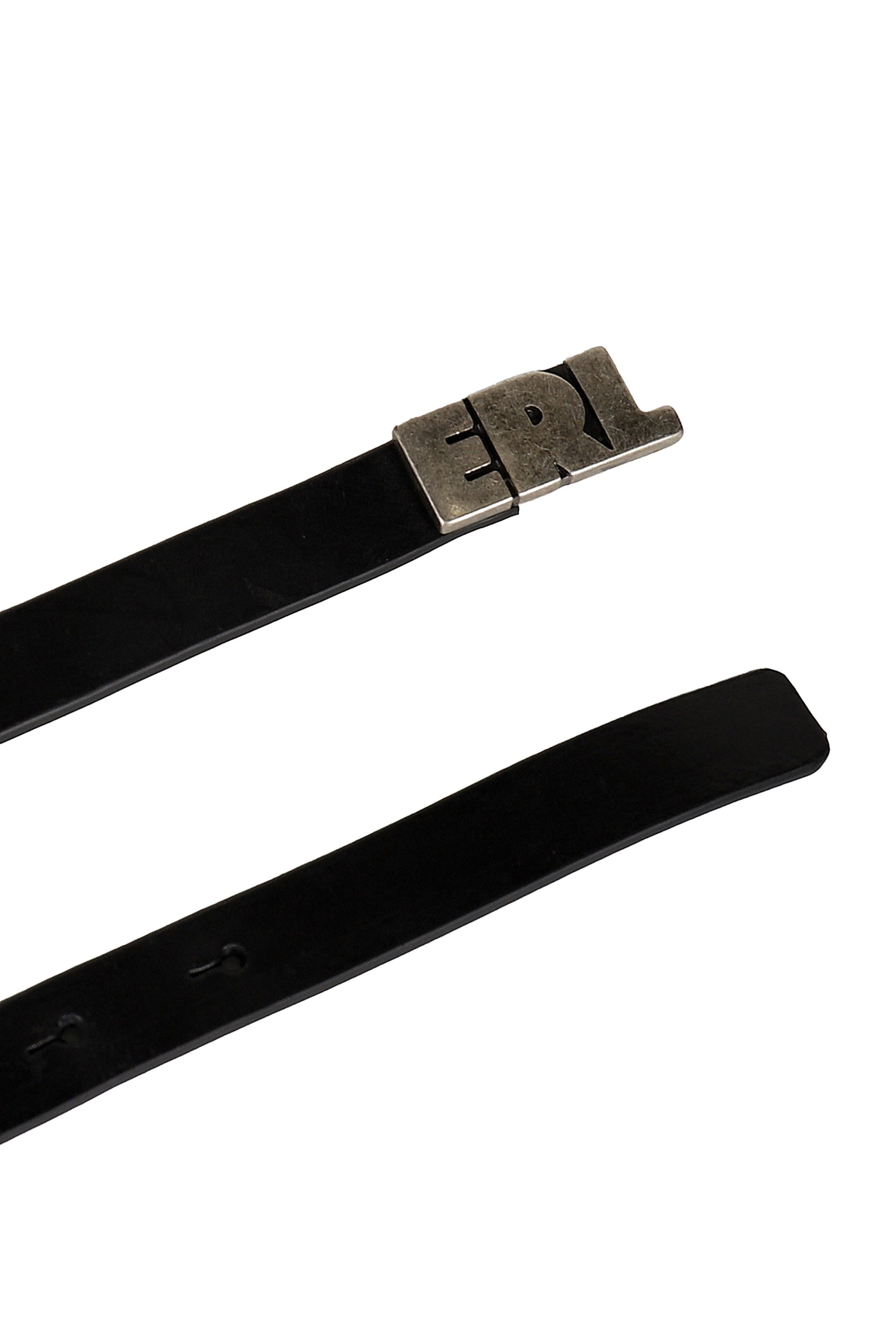 ERL LOGO SKINNY LEATHER BELT / BLK - 3