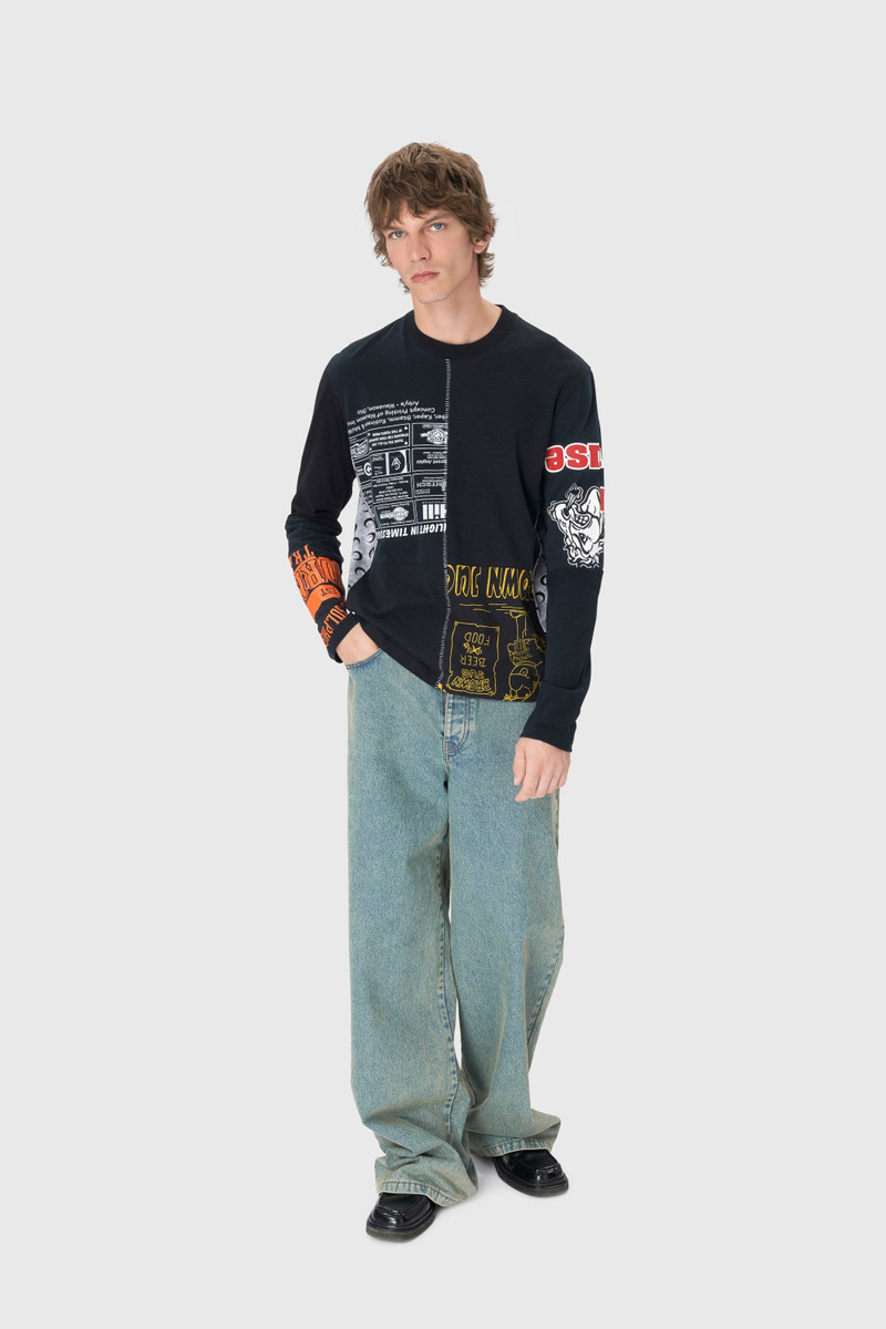 Moon Laser Denim Baggy Jeans 4