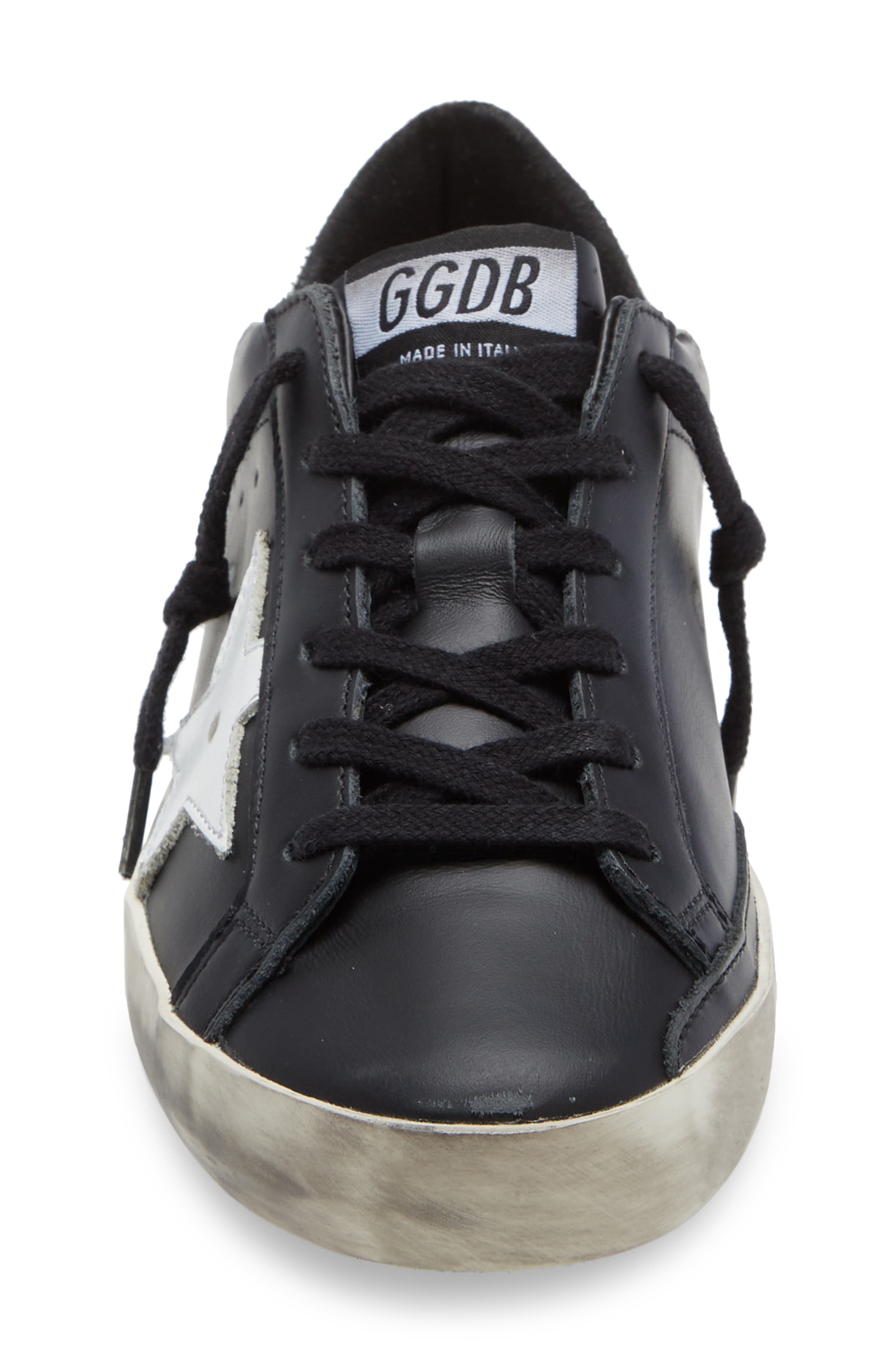 Golden Goose Super-Star Low Top Sneaker in Black/White at Nordstrom - 4