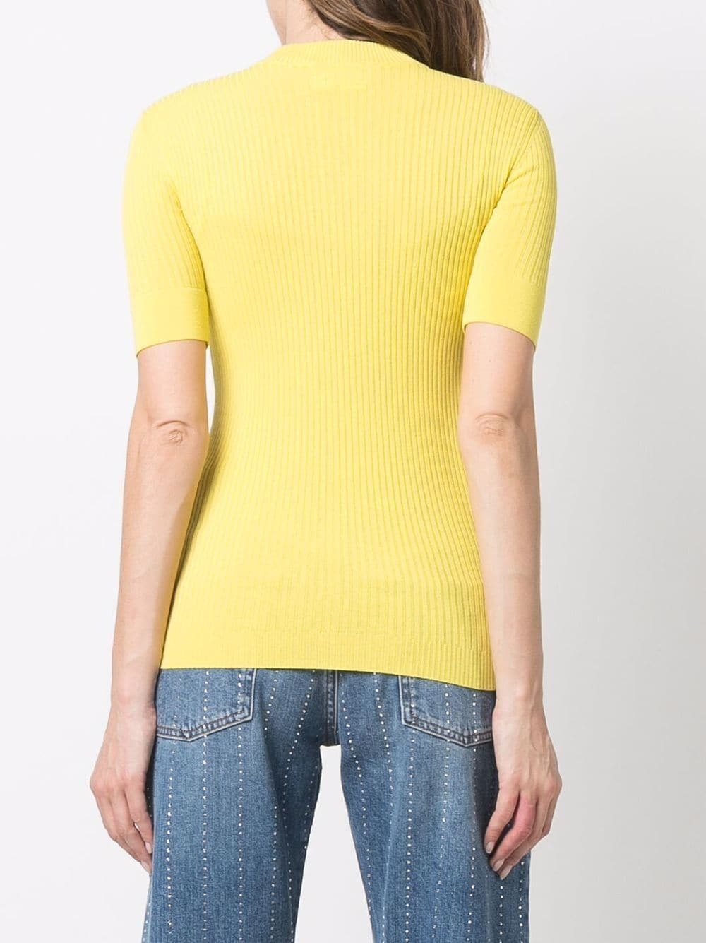 short-sleeve crew neck jumper - 4
