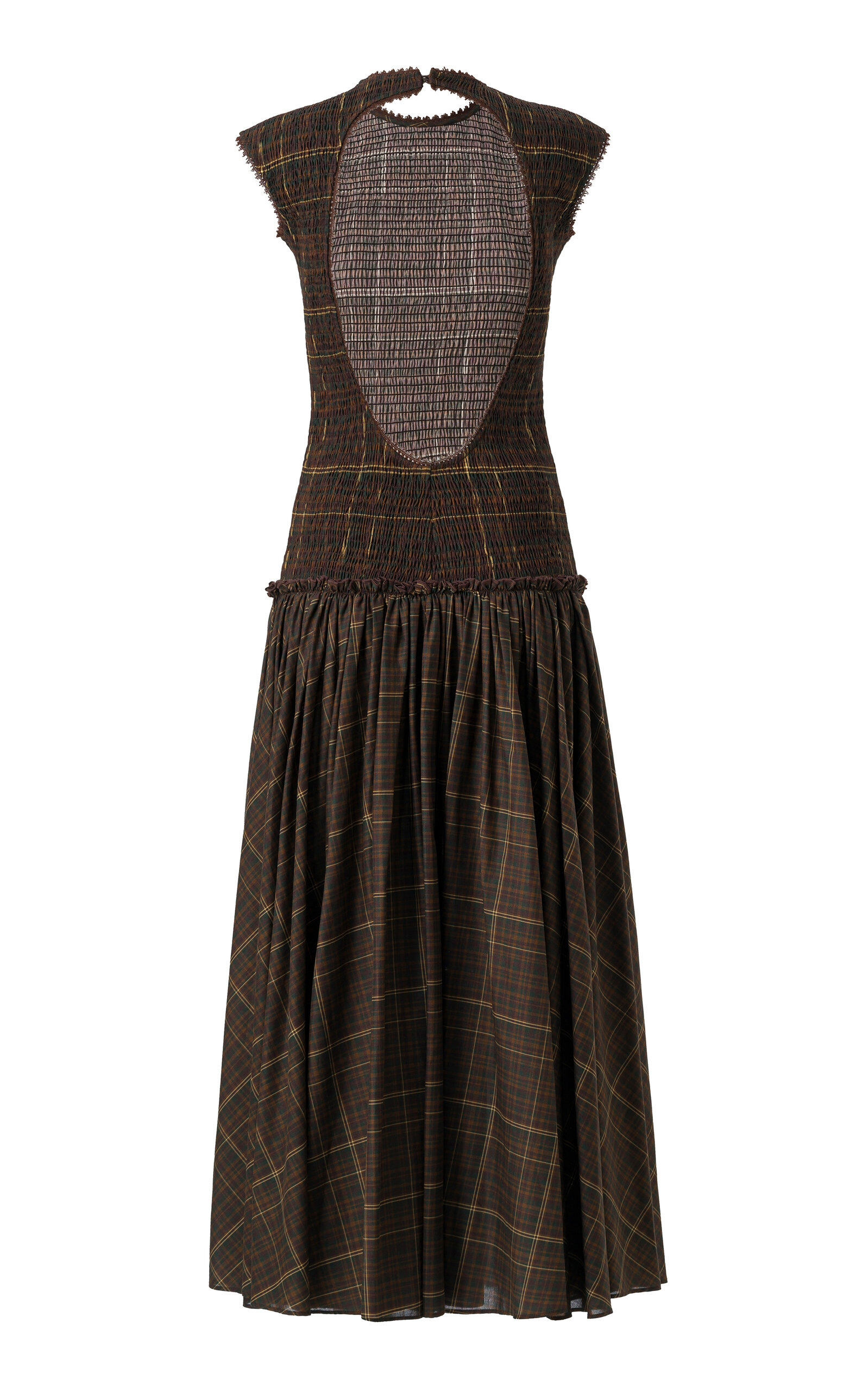 Renes Smocked Cotton Maxi Dress multi - 5