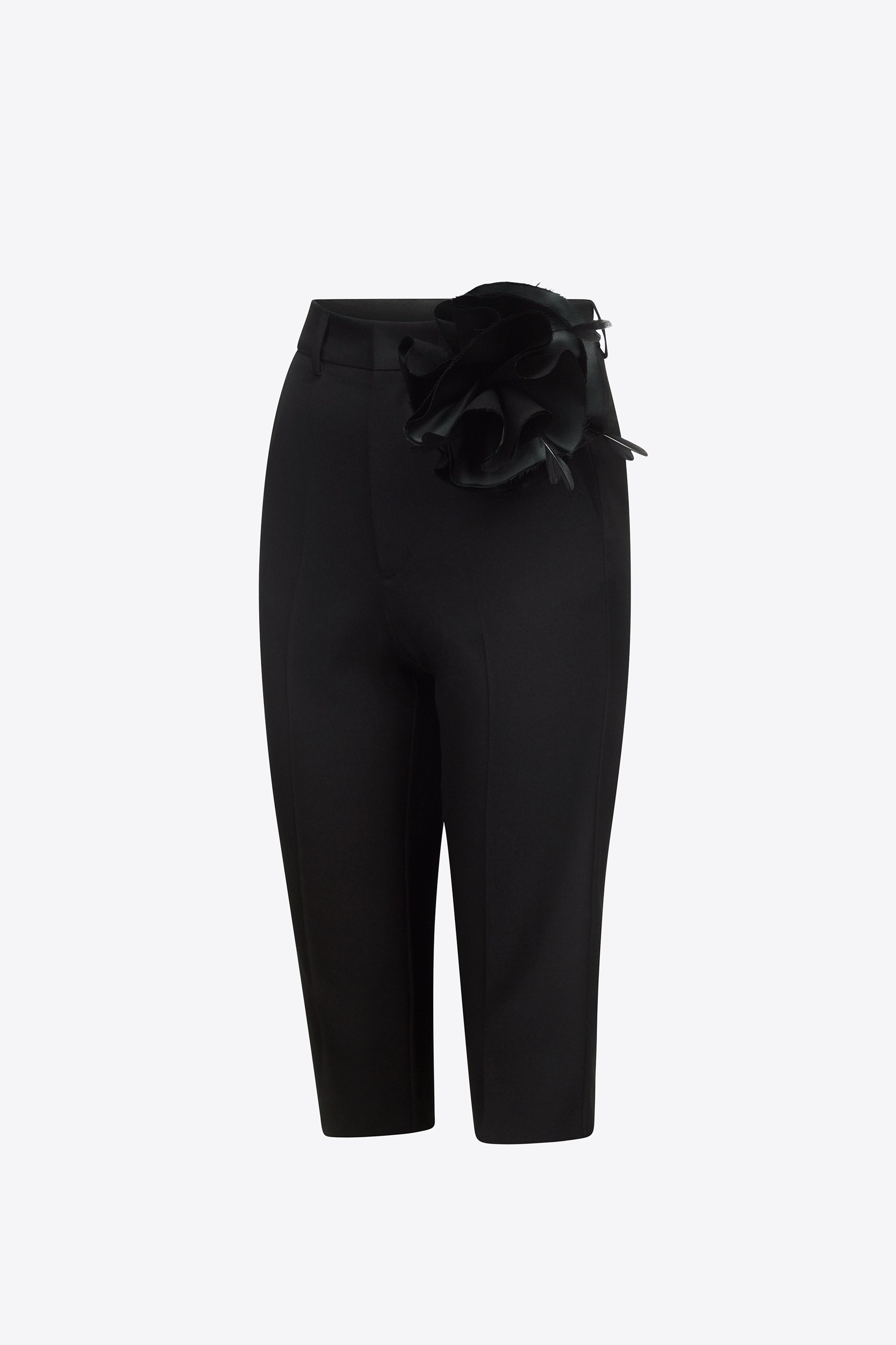FLOWER CORSAGE TAILORED SHORT - 2