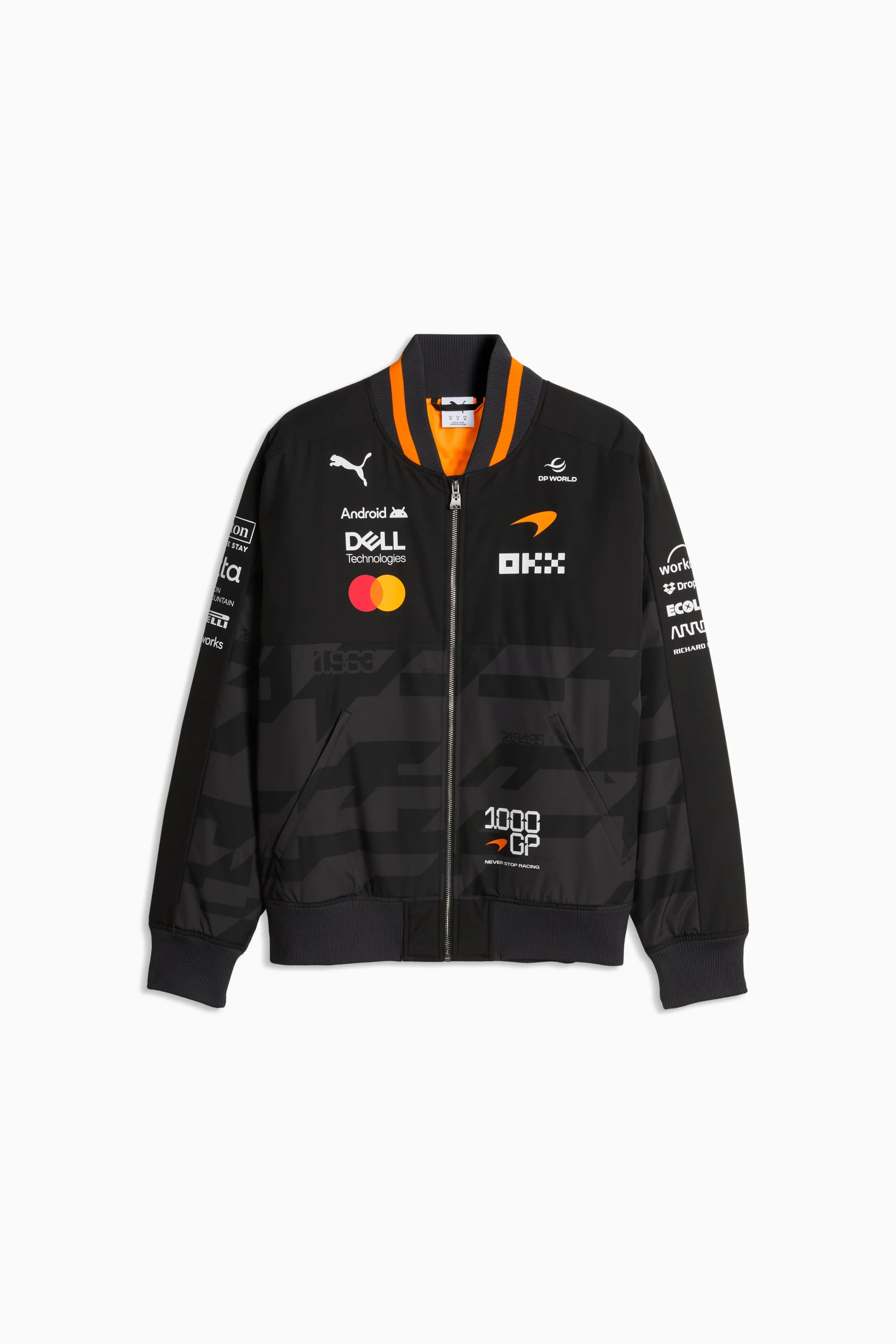 McLAREN RACING 1000th Grand Prix Men's Replica Bomber Jacket - 1