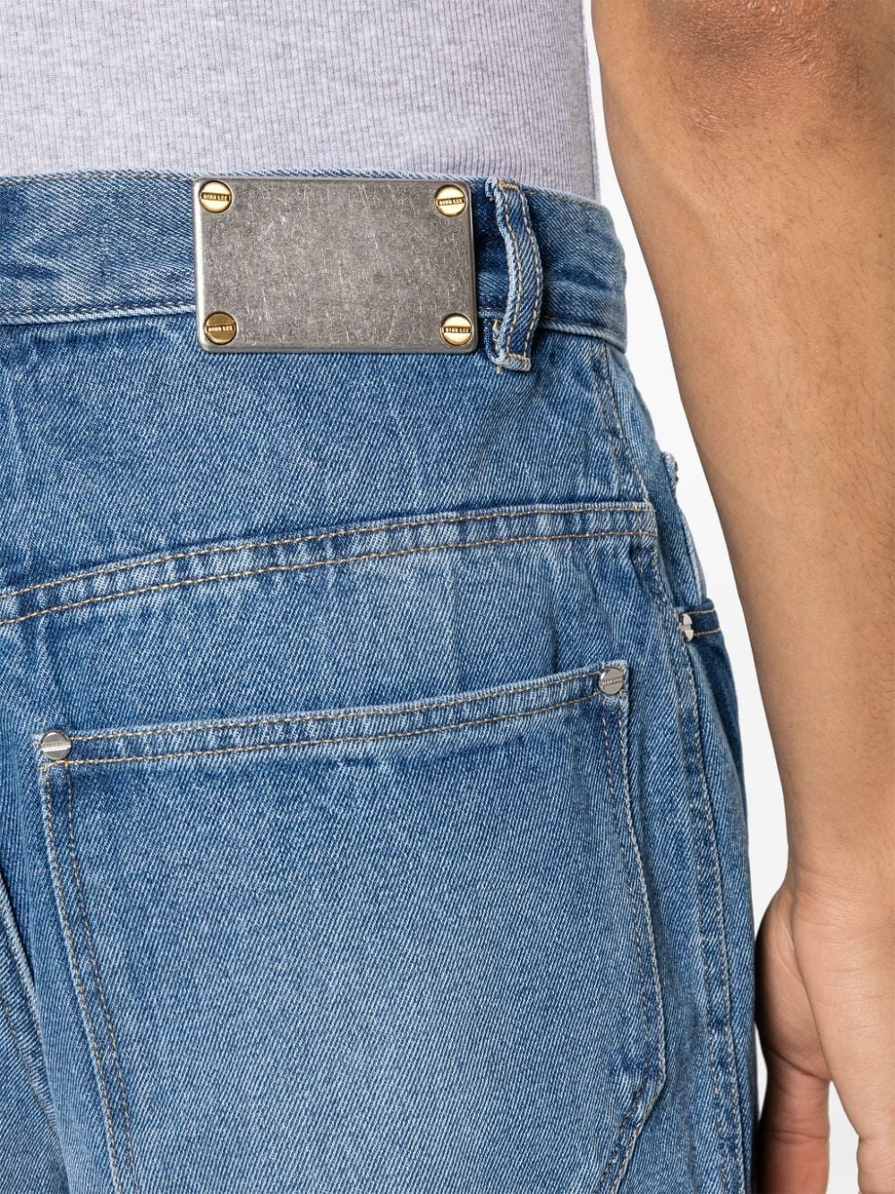 Slouchy Darted wide-leg jeans - 6