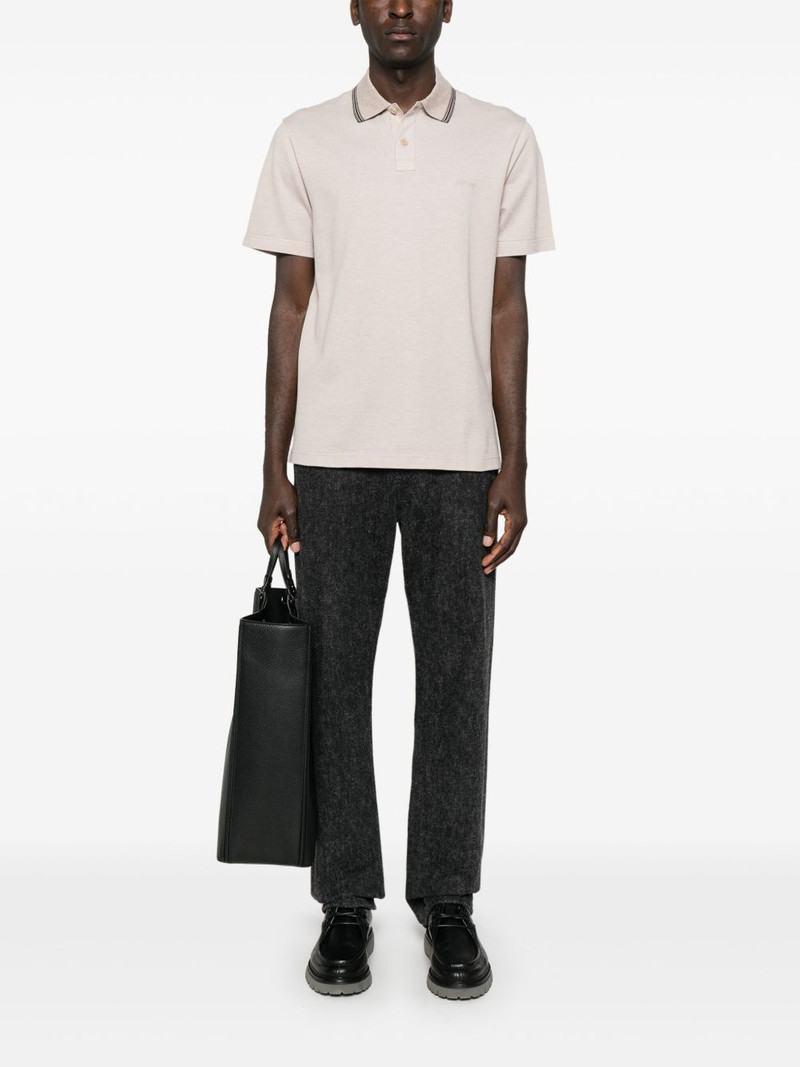 Brioni logo-embroidered polo shirt outlook