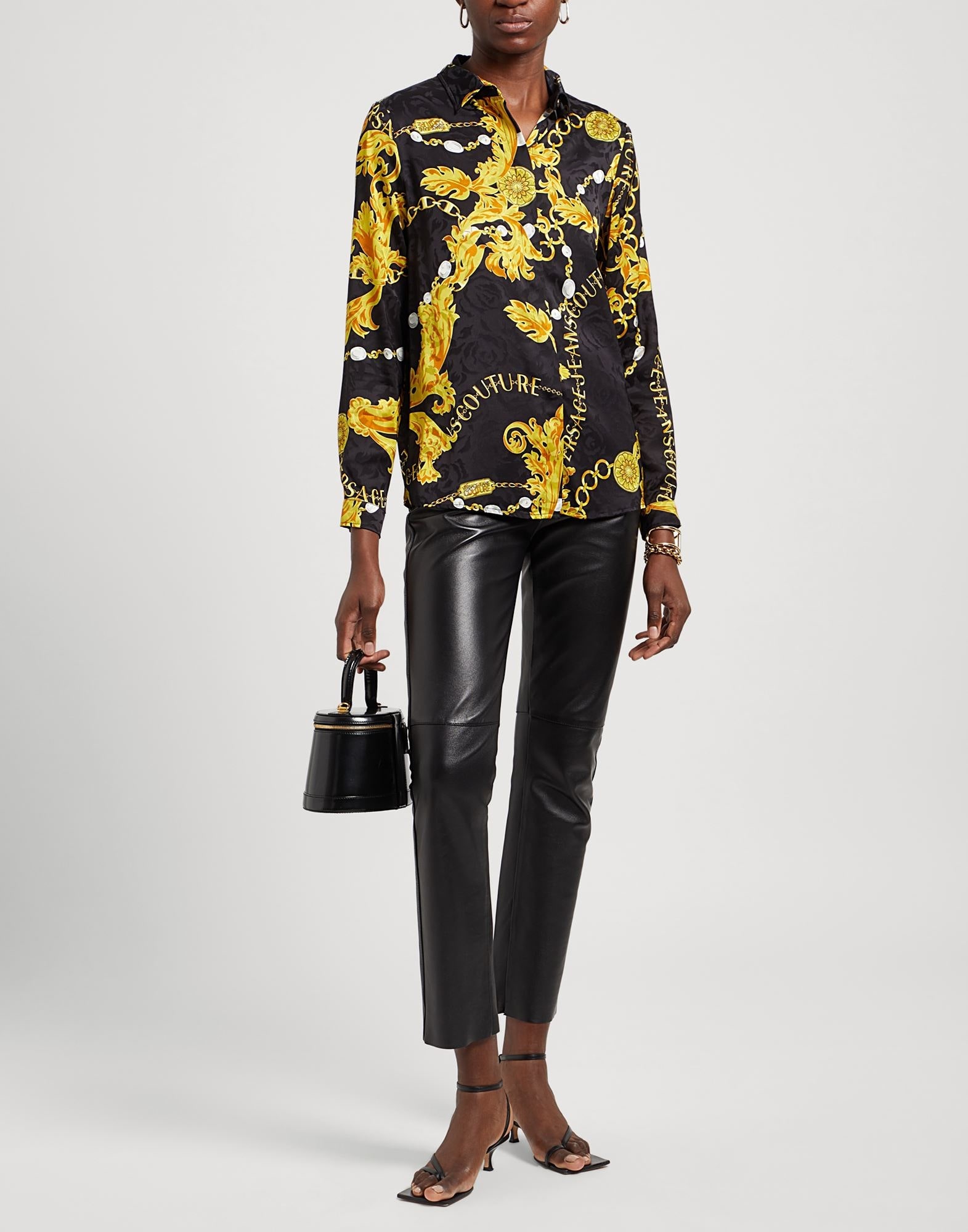Black Women's Patterned Shirts & Blouses - 2