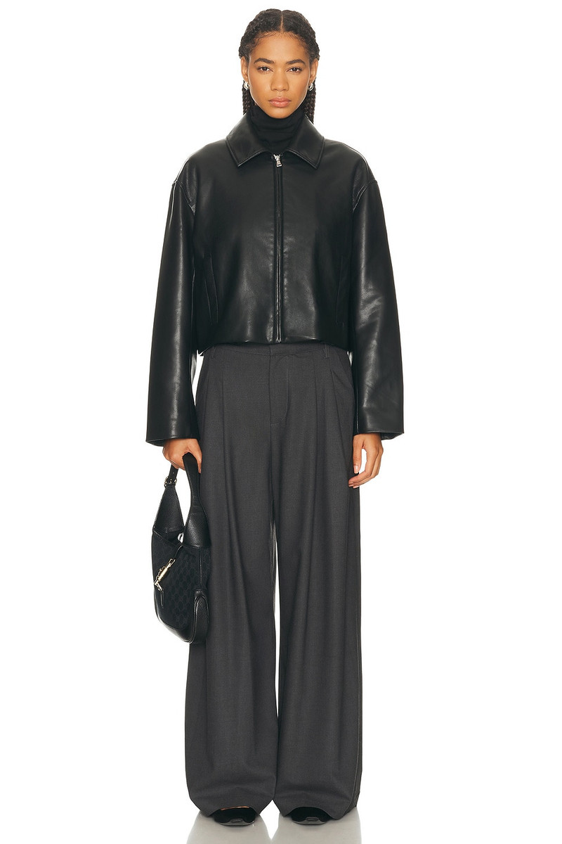 Enza Costa Leather Minimal Jacket outlook