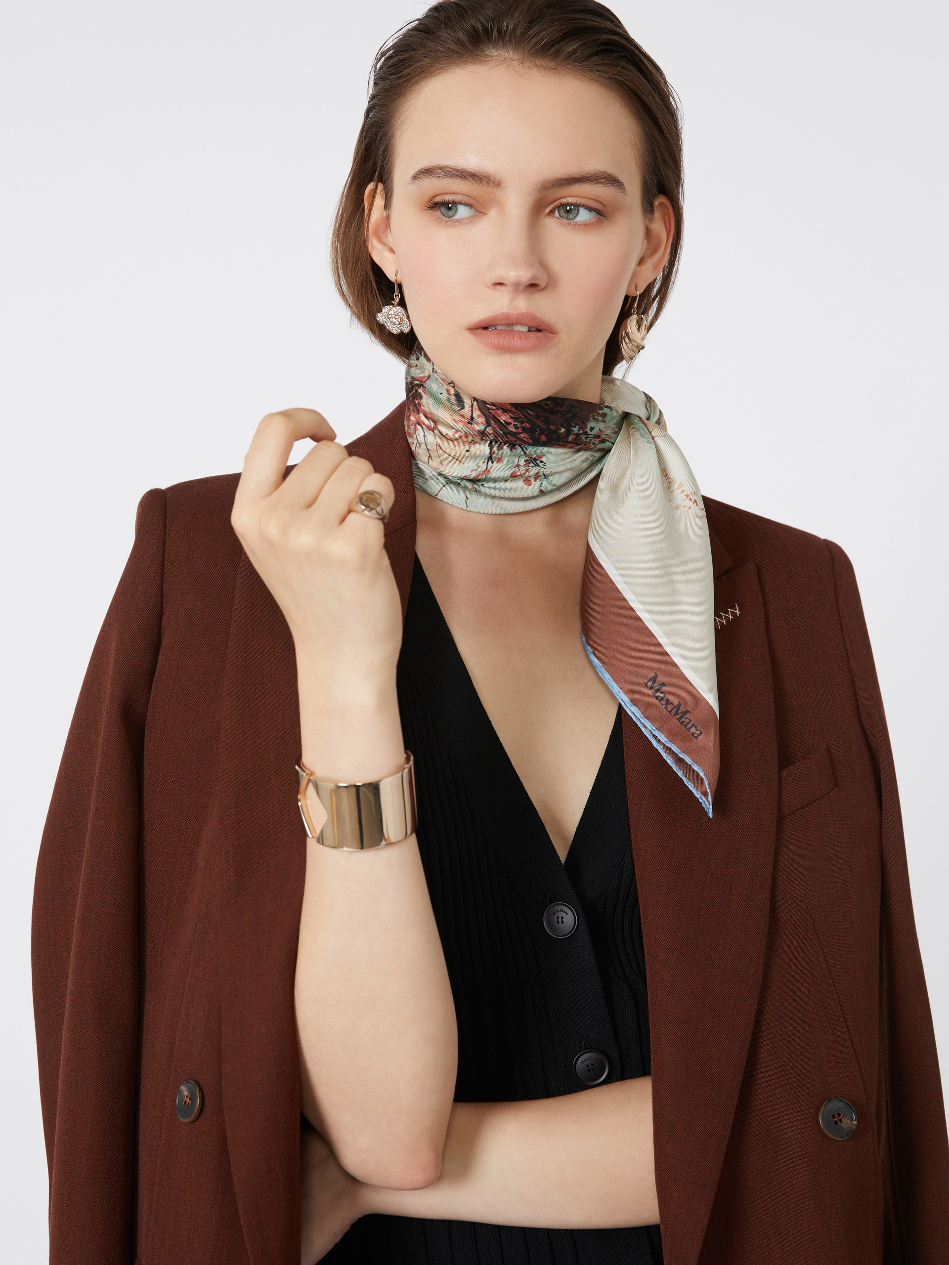 ASTRALE Printed silk foulard - 4