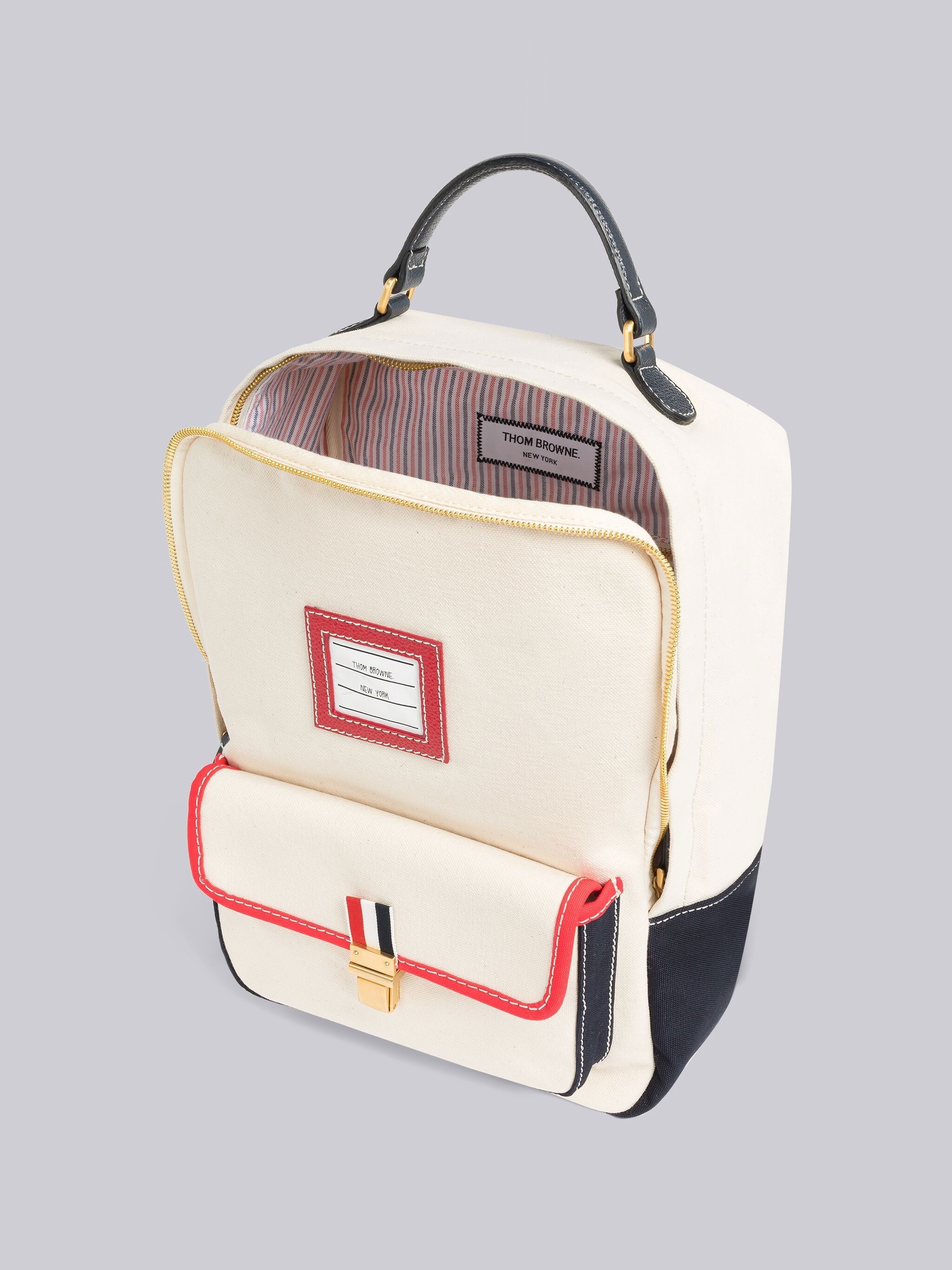 Canvas Front Pocket School Backpack - 5