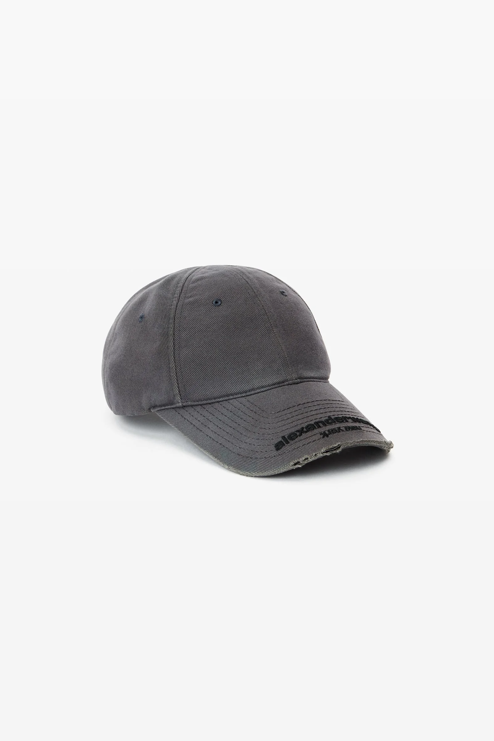distressed baseball cap - 1