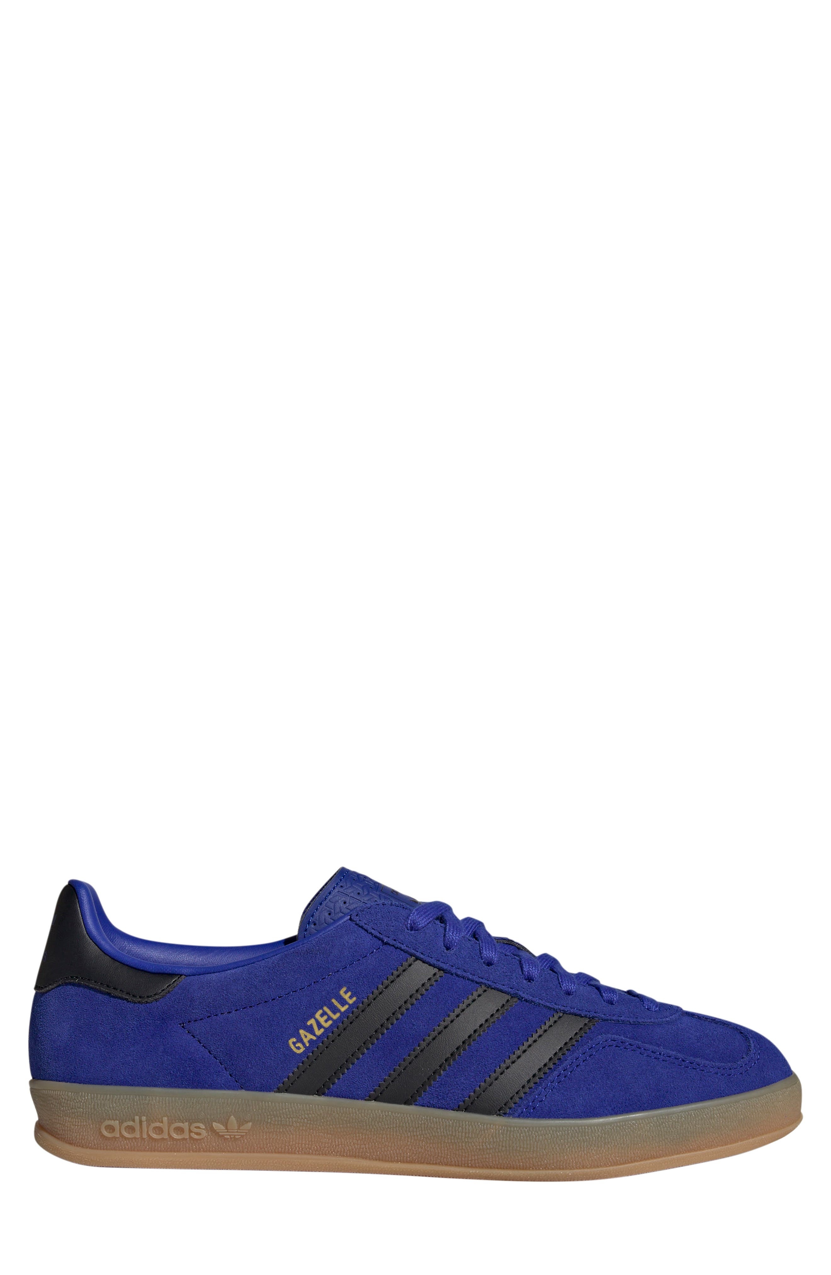 adidas Gazelle Indoor Sneaker in Lucid Blue/black/gold Metallic at Nordstrom - 3