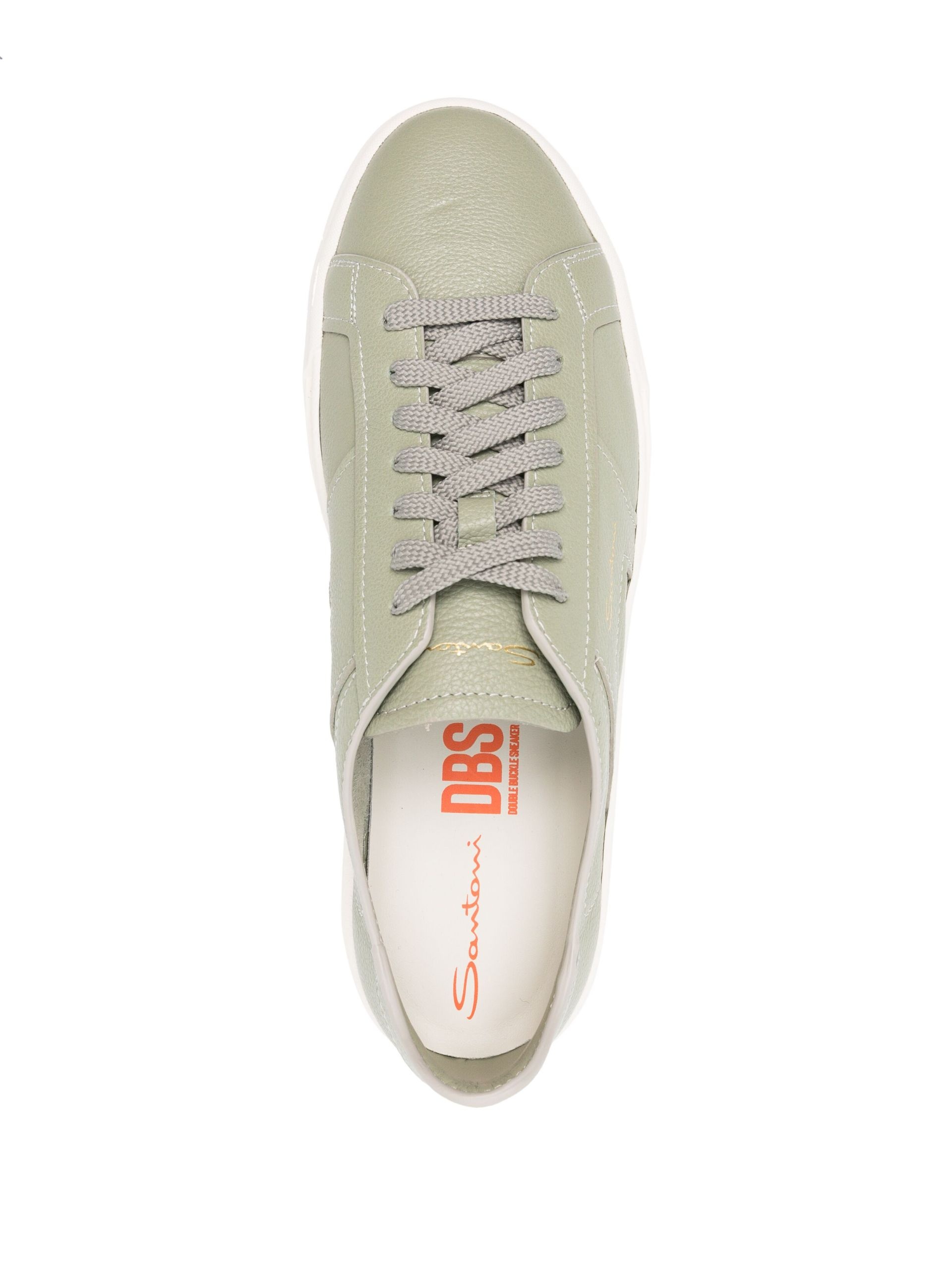 Green Leather Sneakers - 4