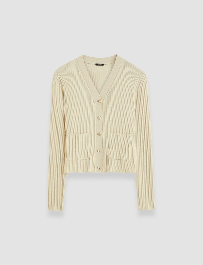 Fine Merino Rib Cardigan 1
