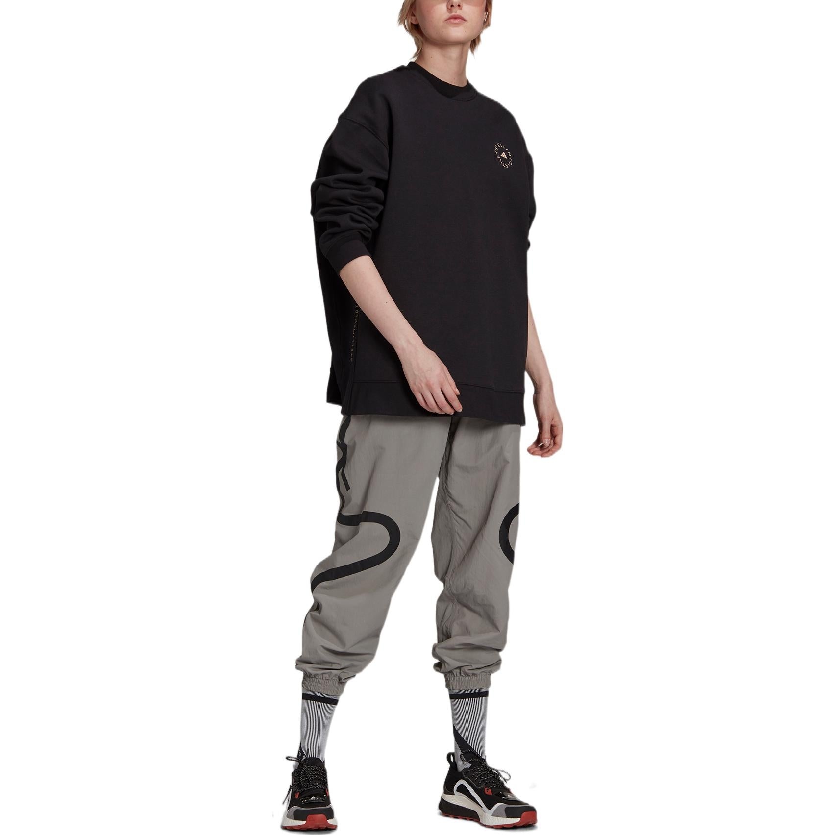 (WMNS) adidas by Stella McCartney SC Sweatshirt 'Black' GU9407 - 2