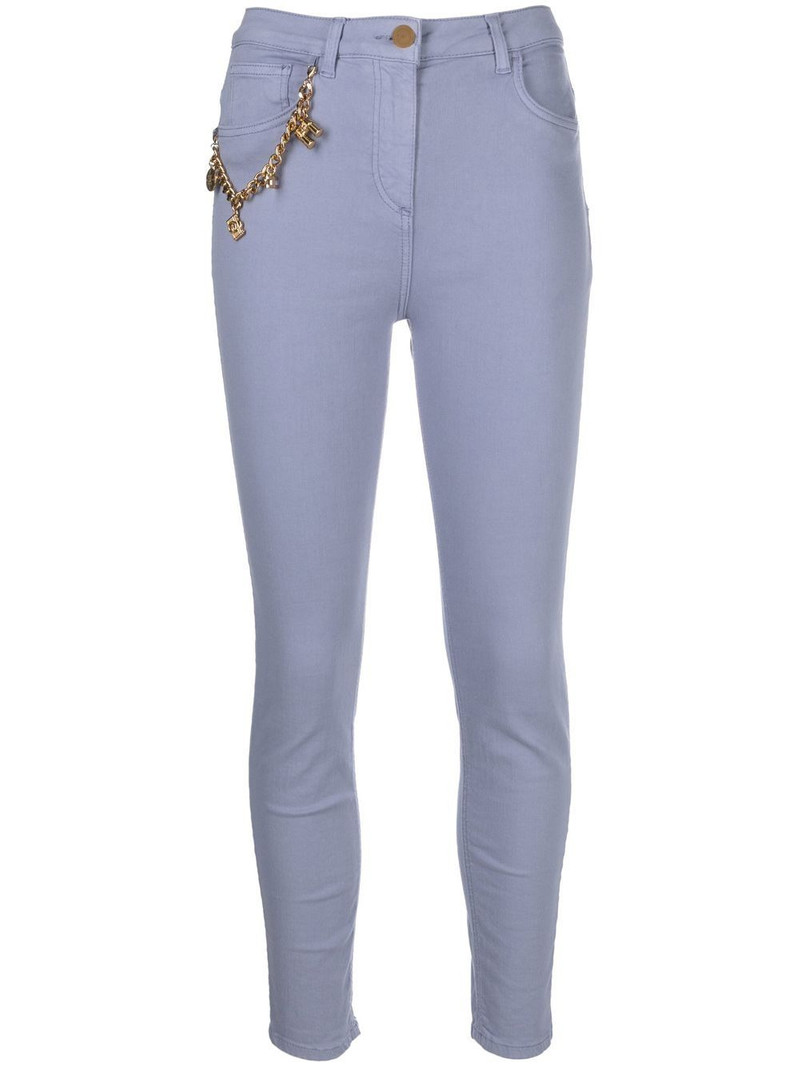 charm-detail denim jeans 1