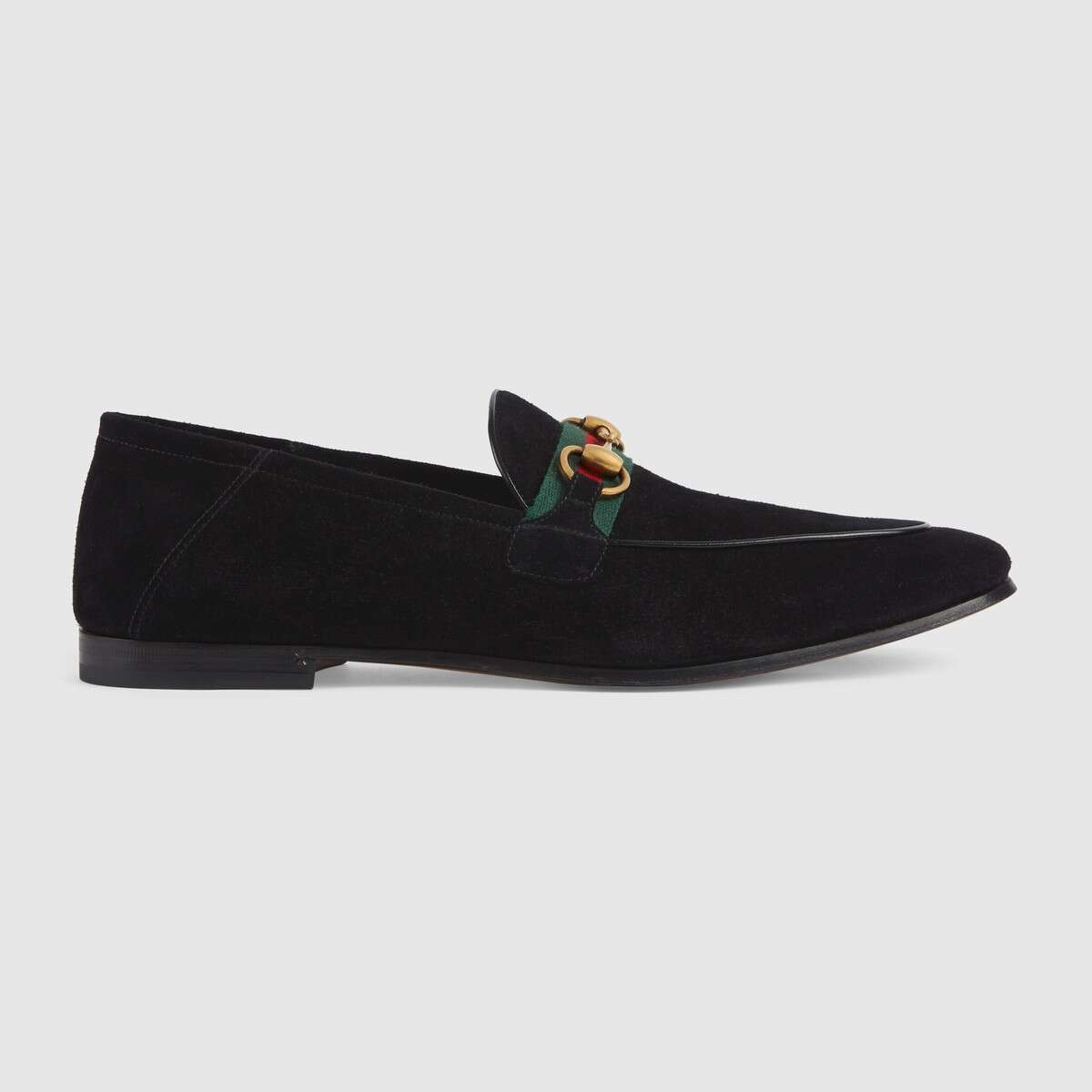 Men's suede Horsebit loafer with Web - 6