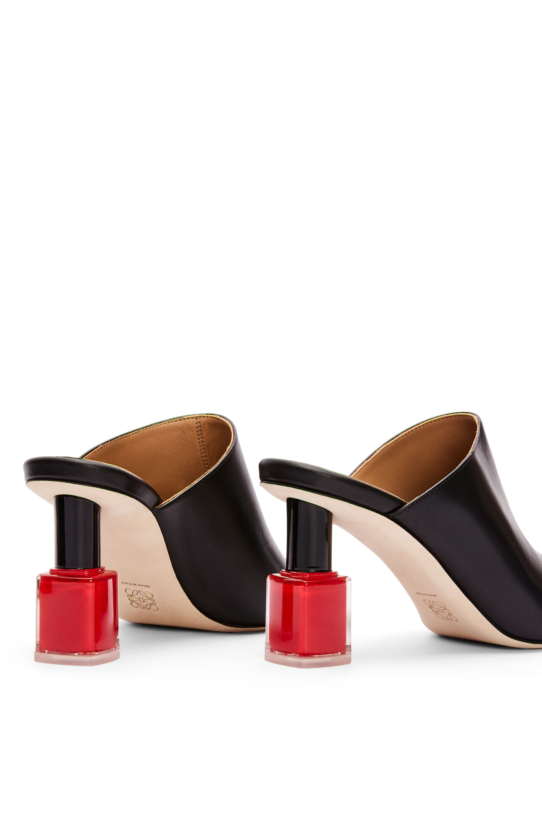 Nail polish mule in calfskin - 4