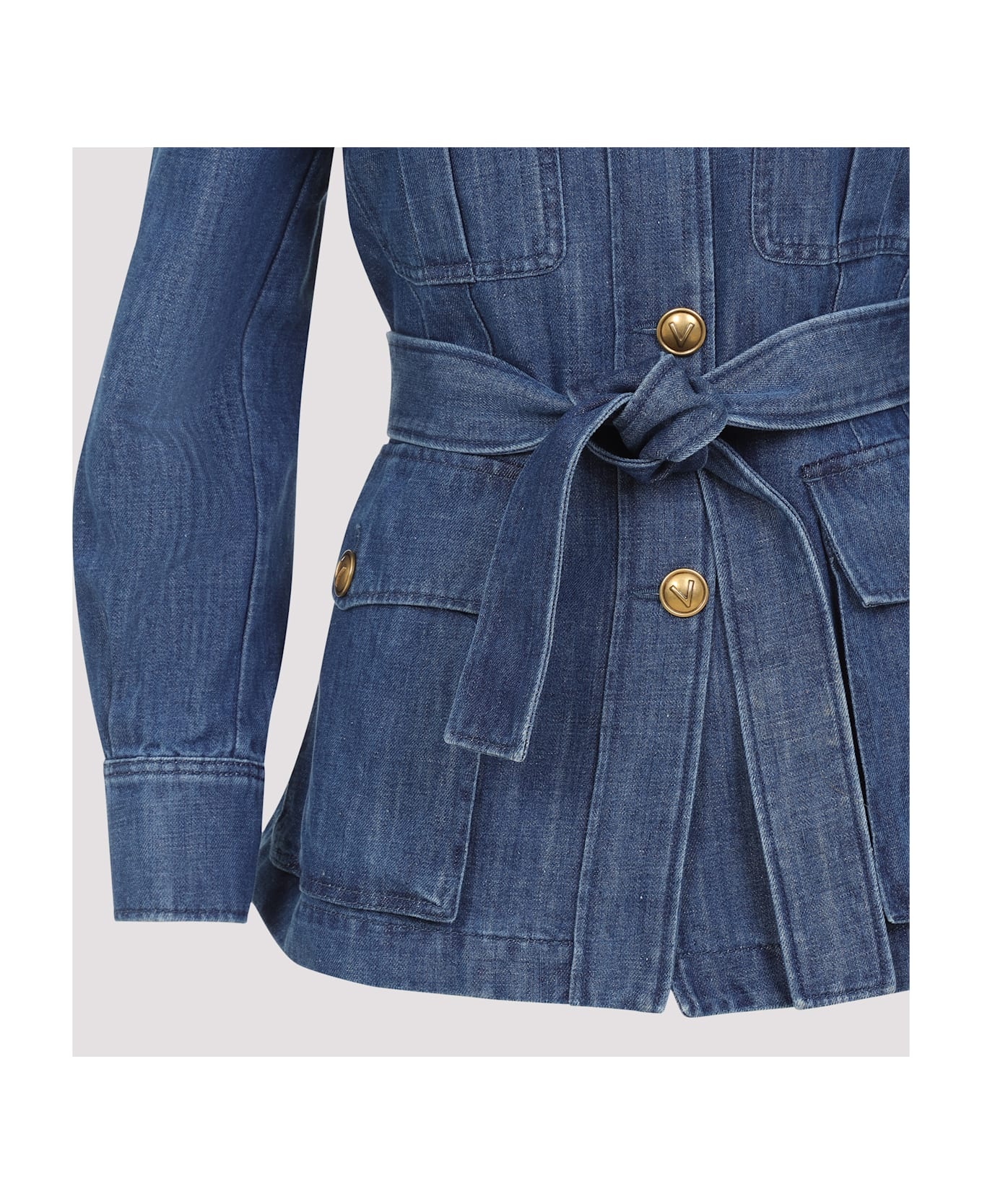 ジャケット Valentino Giacca Sahariana In Denim Valentino 'sahariana' denim jacket available on SUGAR - 178132