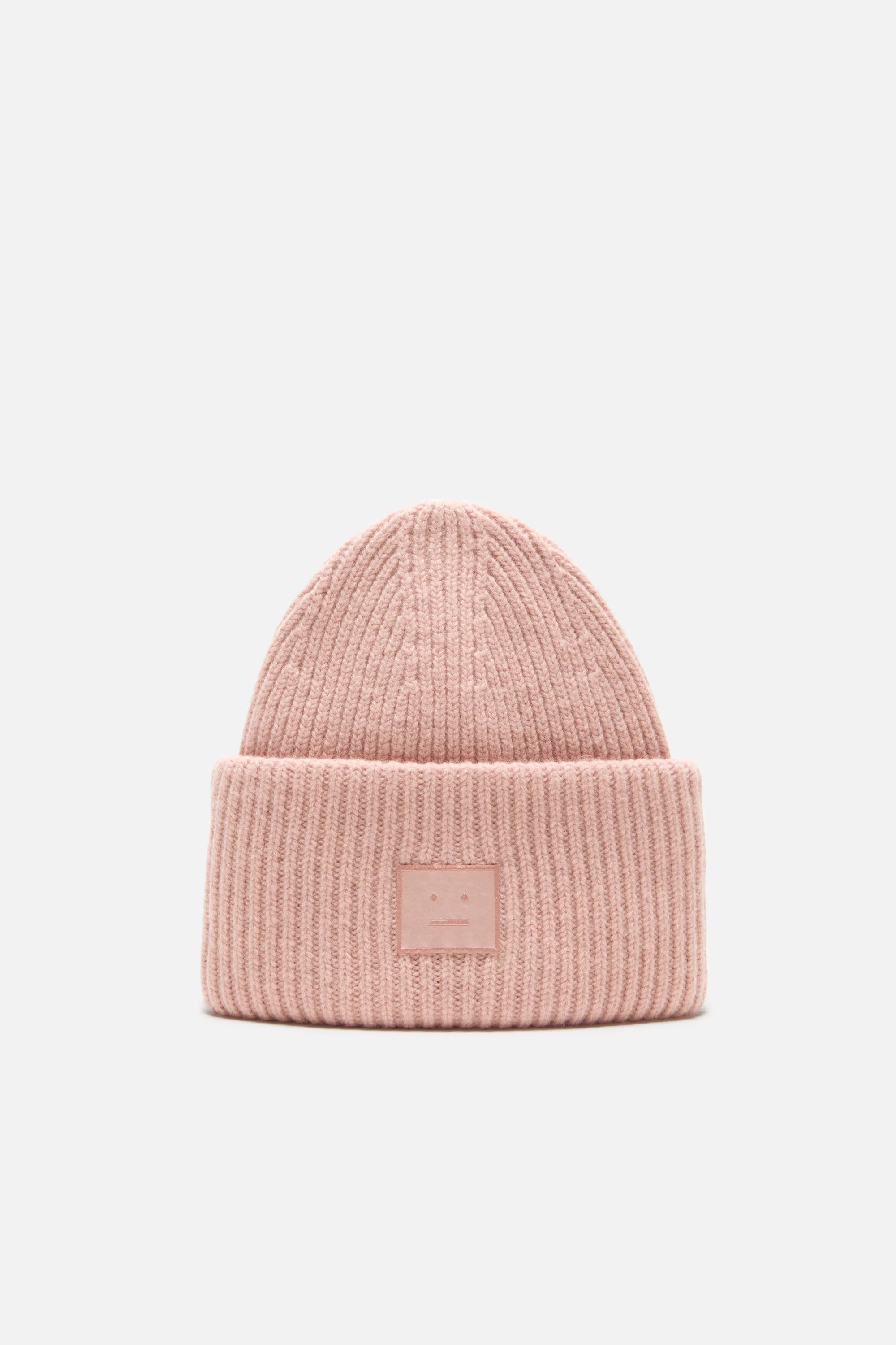 Face logo beanie - Yak - Dirty pink - 1