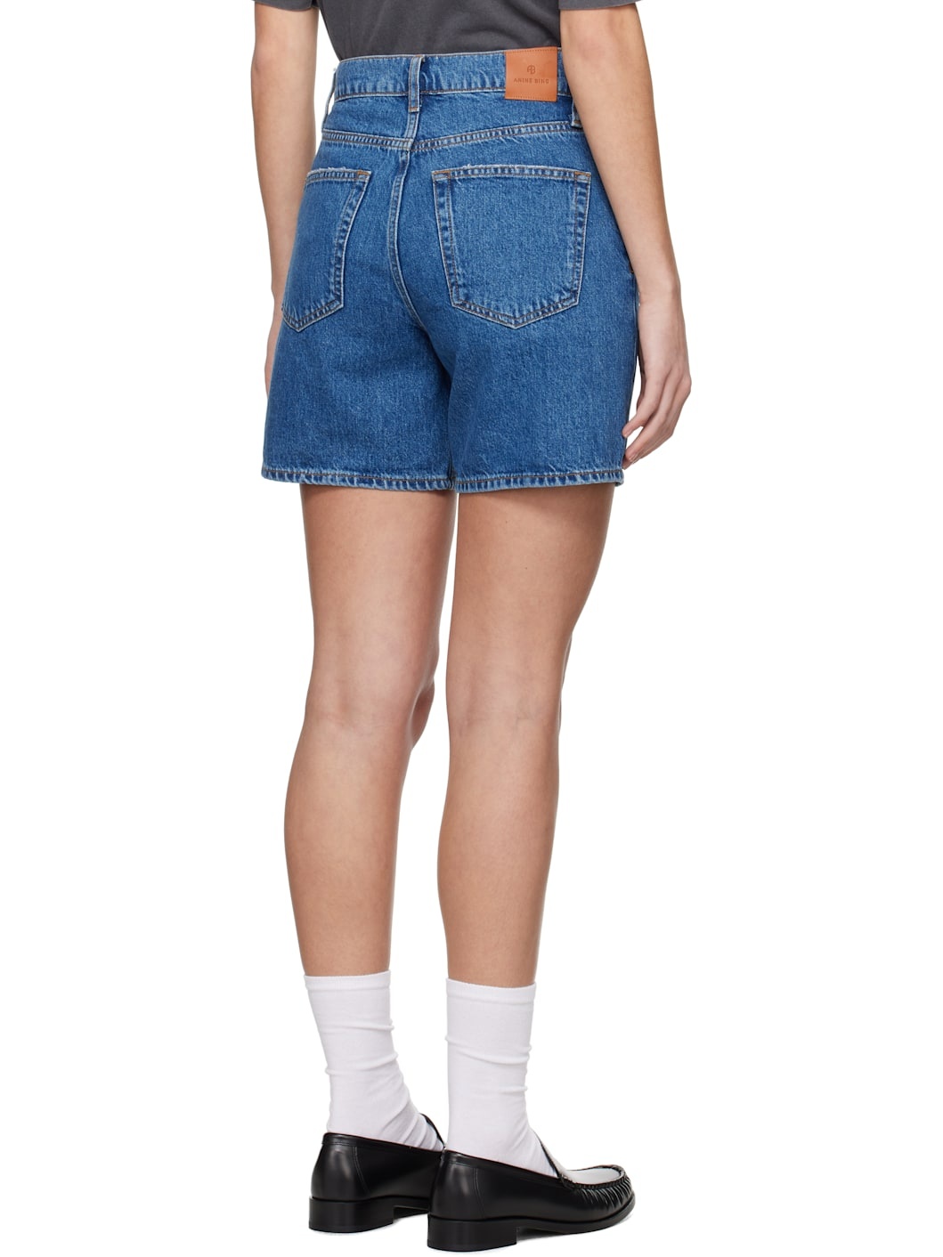 Blue Kat Denim Shorts - 3