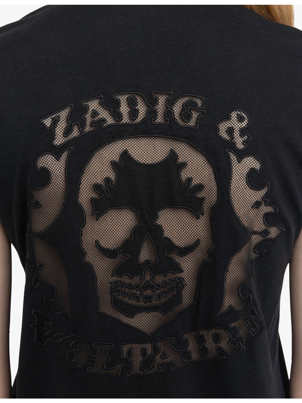 Story Mesh-Skull Cotton-Jersey T-Shirt - 5