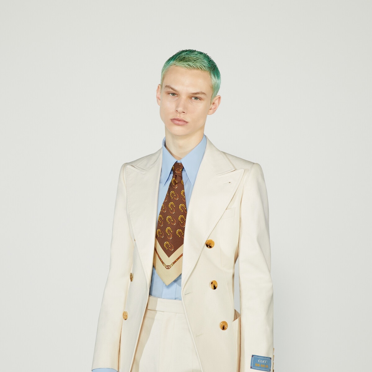 Gucci HA HA HA printed silk tie - 3