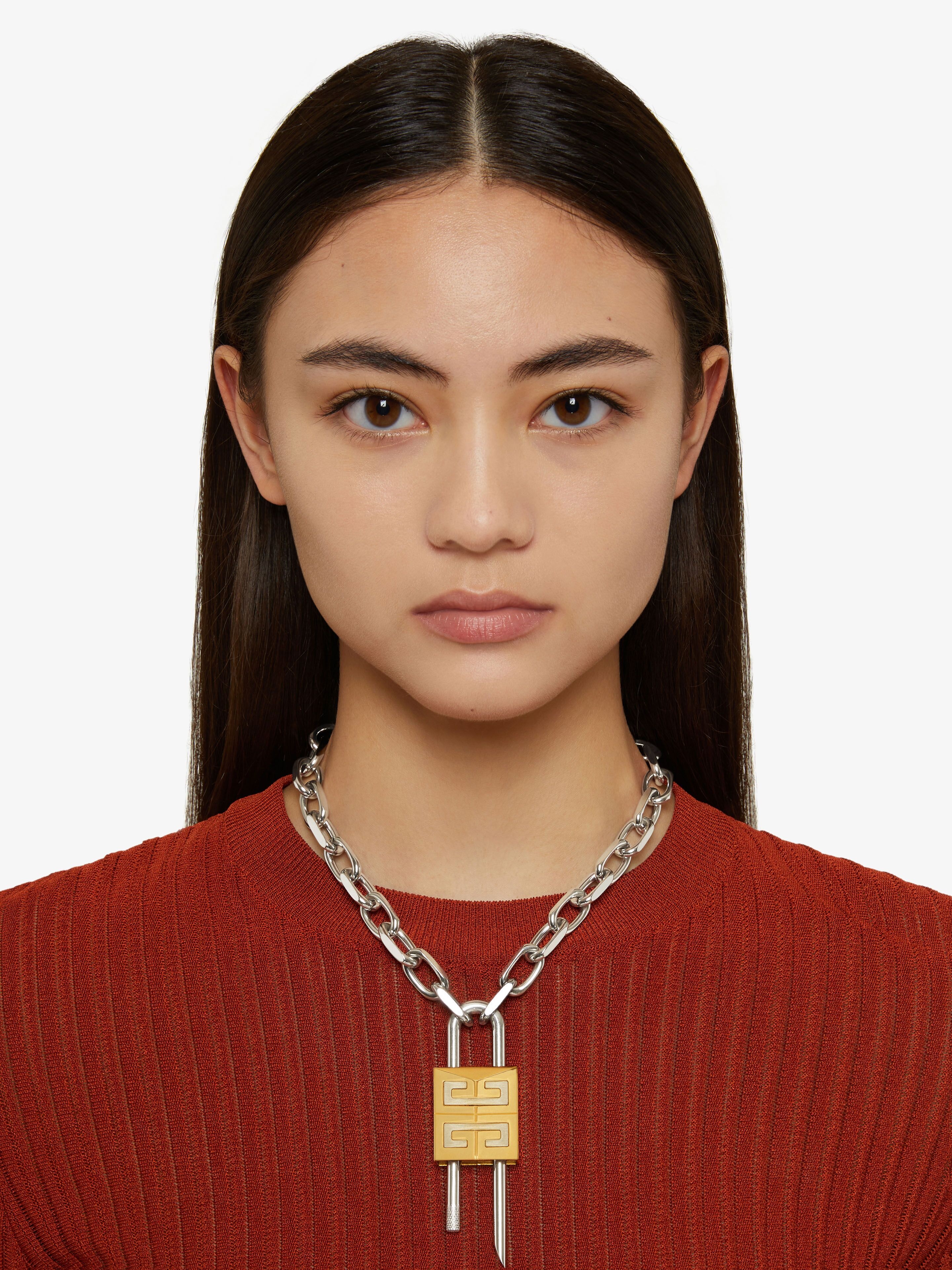 LOCK 4G NECKLACE IN METAL - 3
