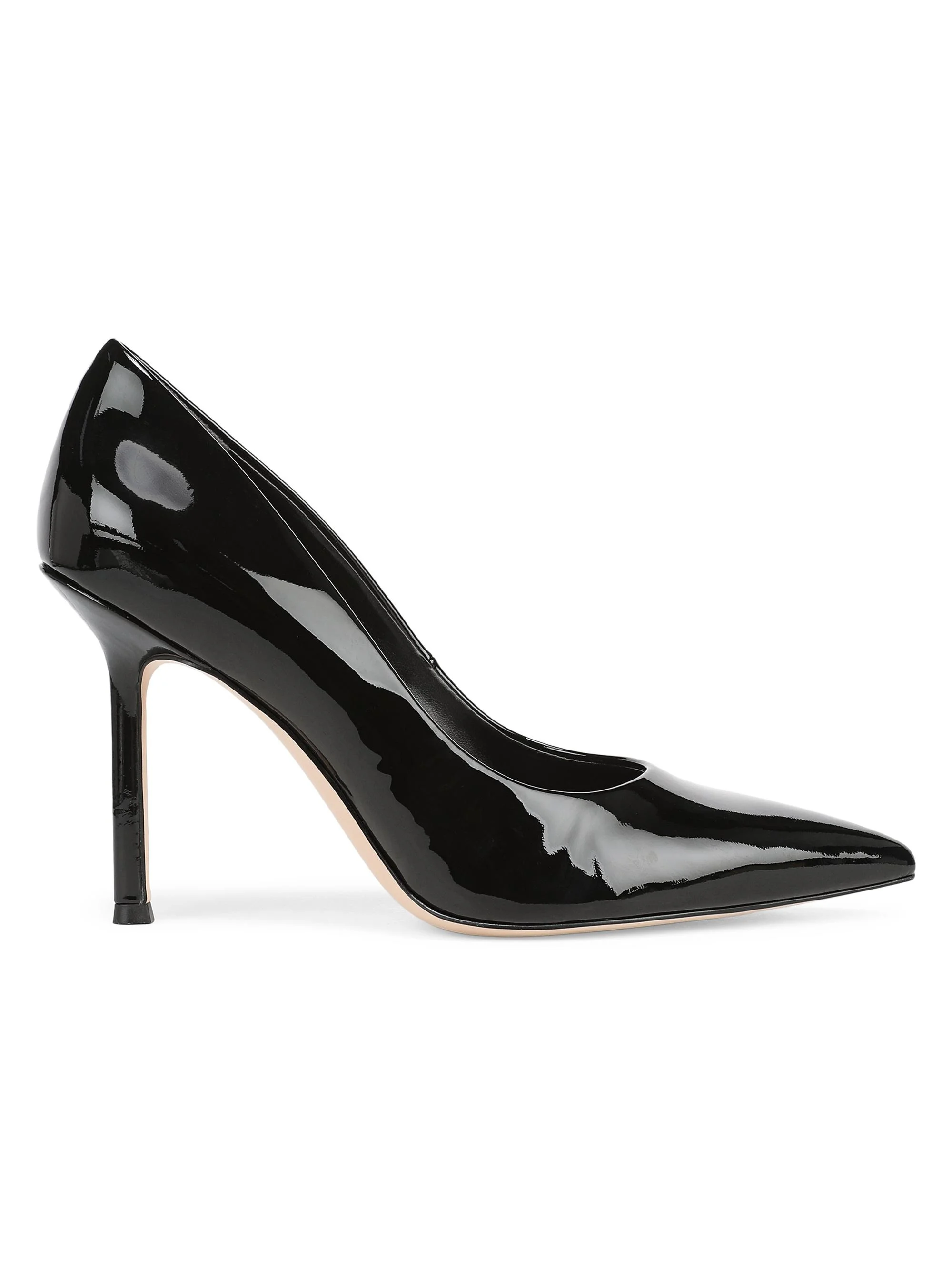 Women's Riley Leather 95MM Stiletto Pumps - Black - 1