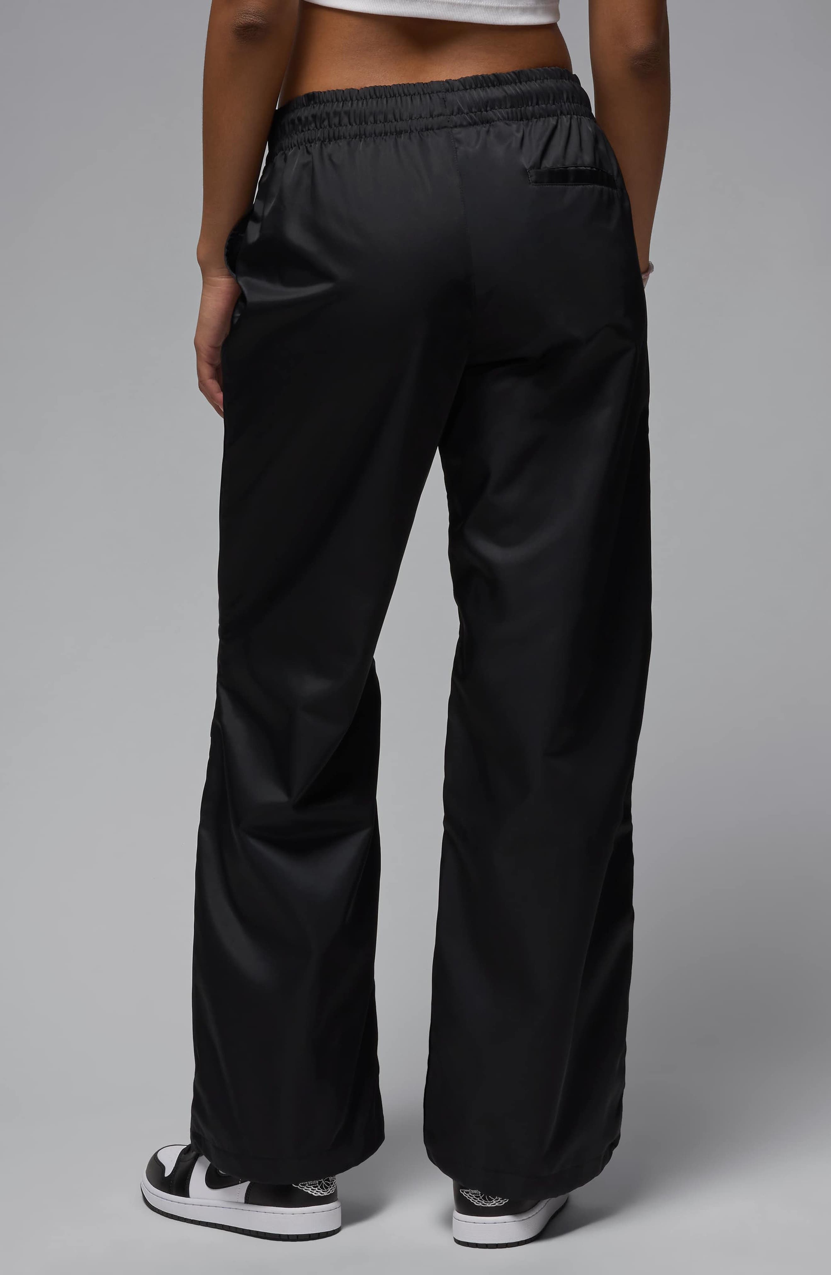 Jordan Brooklyn Water Repellent Pants in Black/White at Nordstrom - 2
