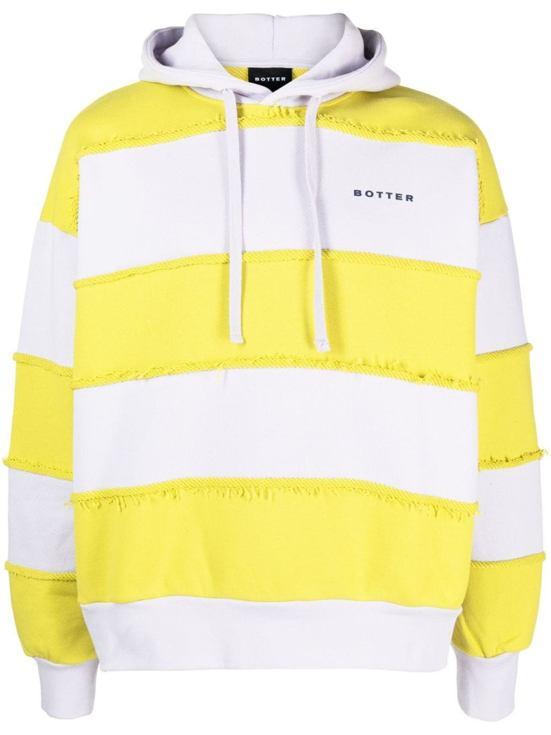 striped drawstring hoodie 1