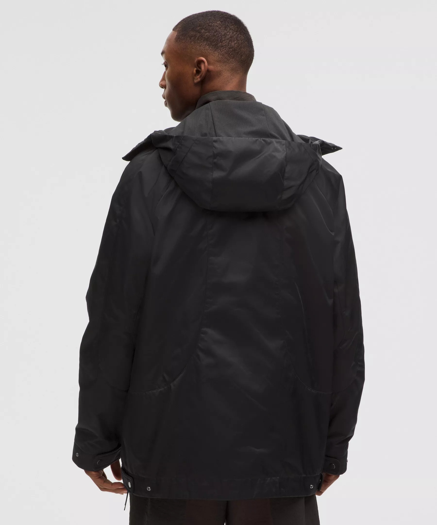 Taffeta Removable-Hood Collared Jacket *SLNSH Collection - 3