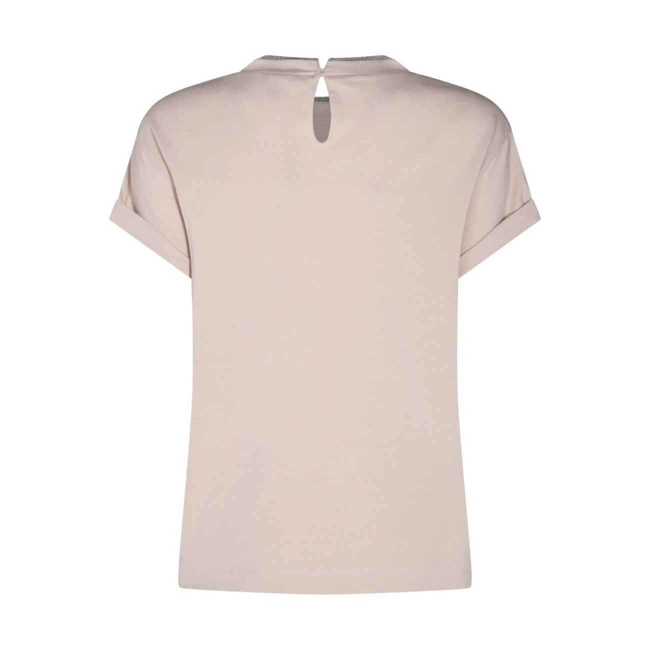 beige cotton t-shirt - 2