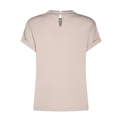 Brunello Cucinelli beige cotton t-shirt outlook