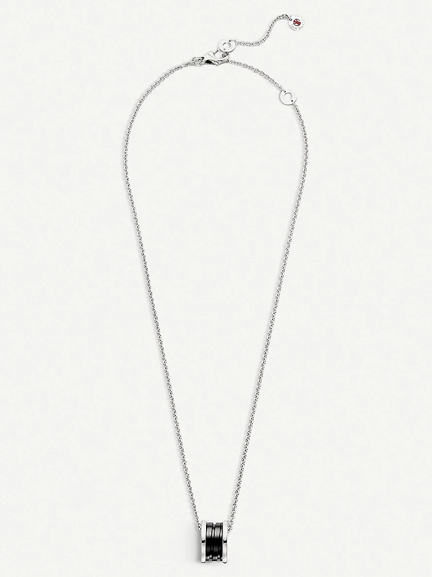 Save the Children black ceramic and sterling silver pendant necklace - 5
