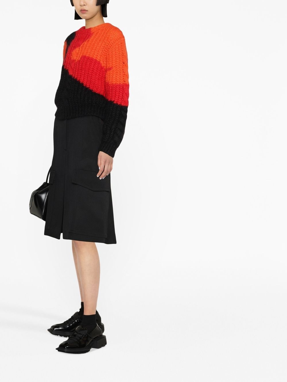 colourblock knit jumper - 4