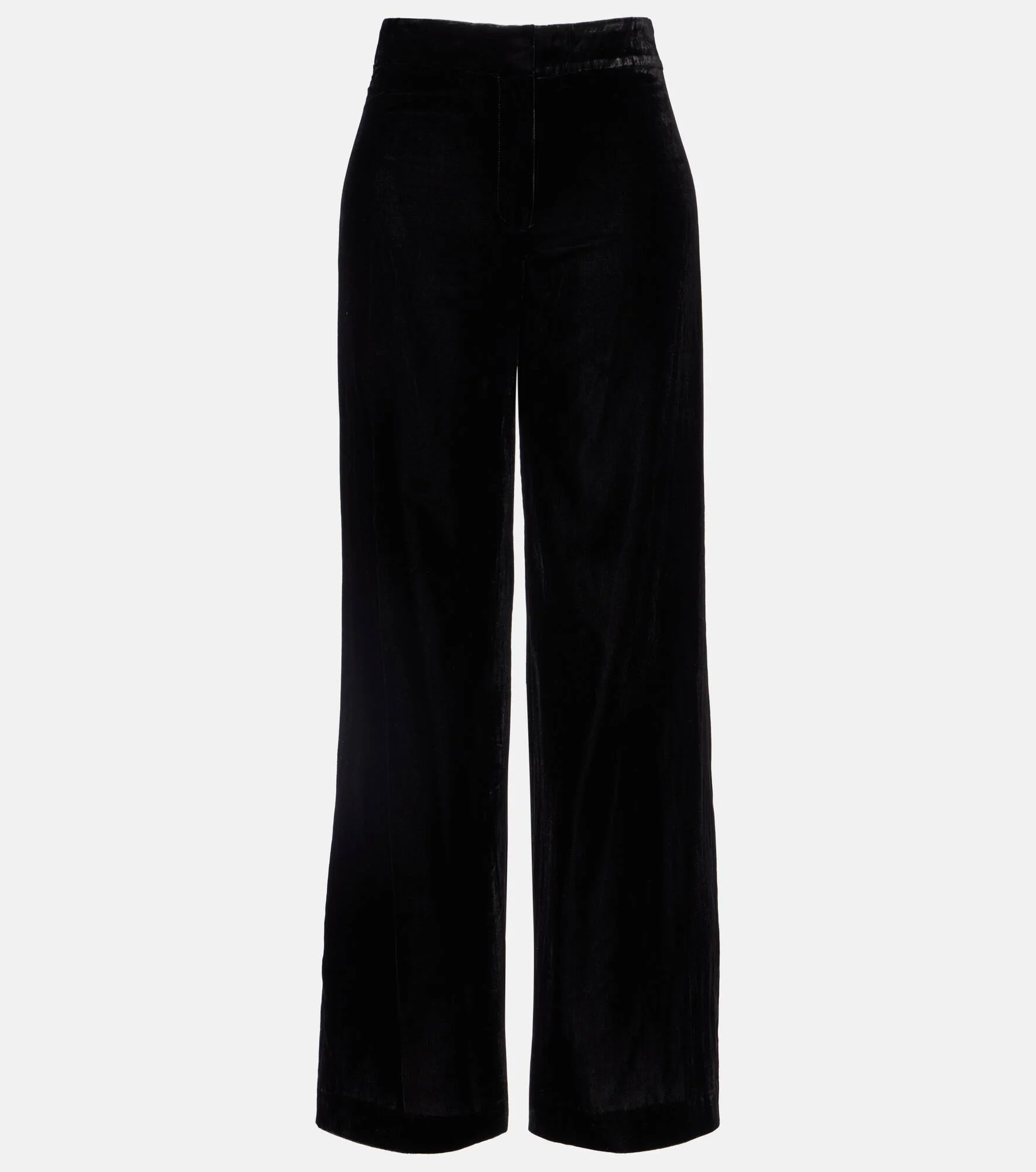 Alex high-rise velvet wide-leg pants - 1