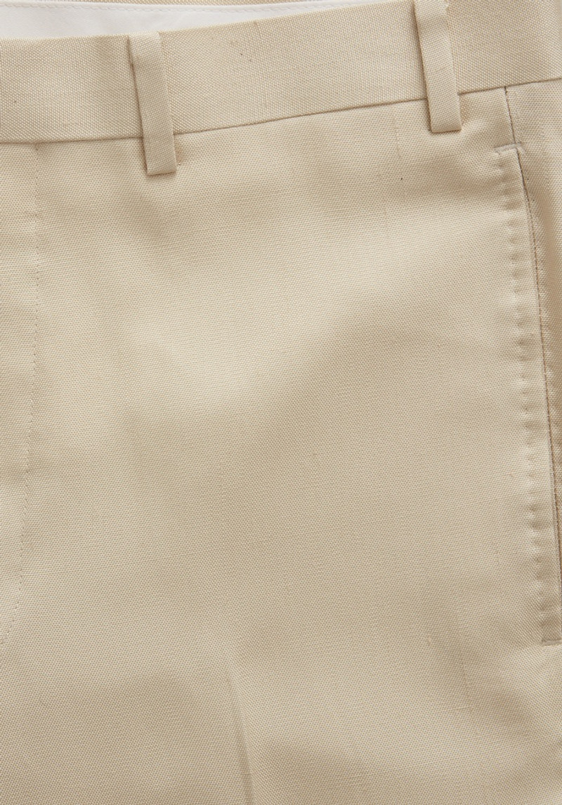 TROUSER 77 CREAM RAW SILK 5