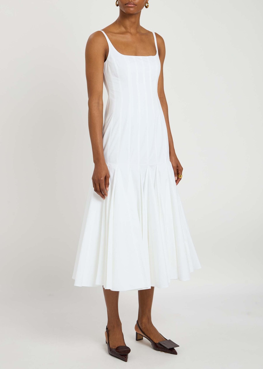 Jacquemus Le Robe Agave Cotton-poplin Midi Dress - 2
