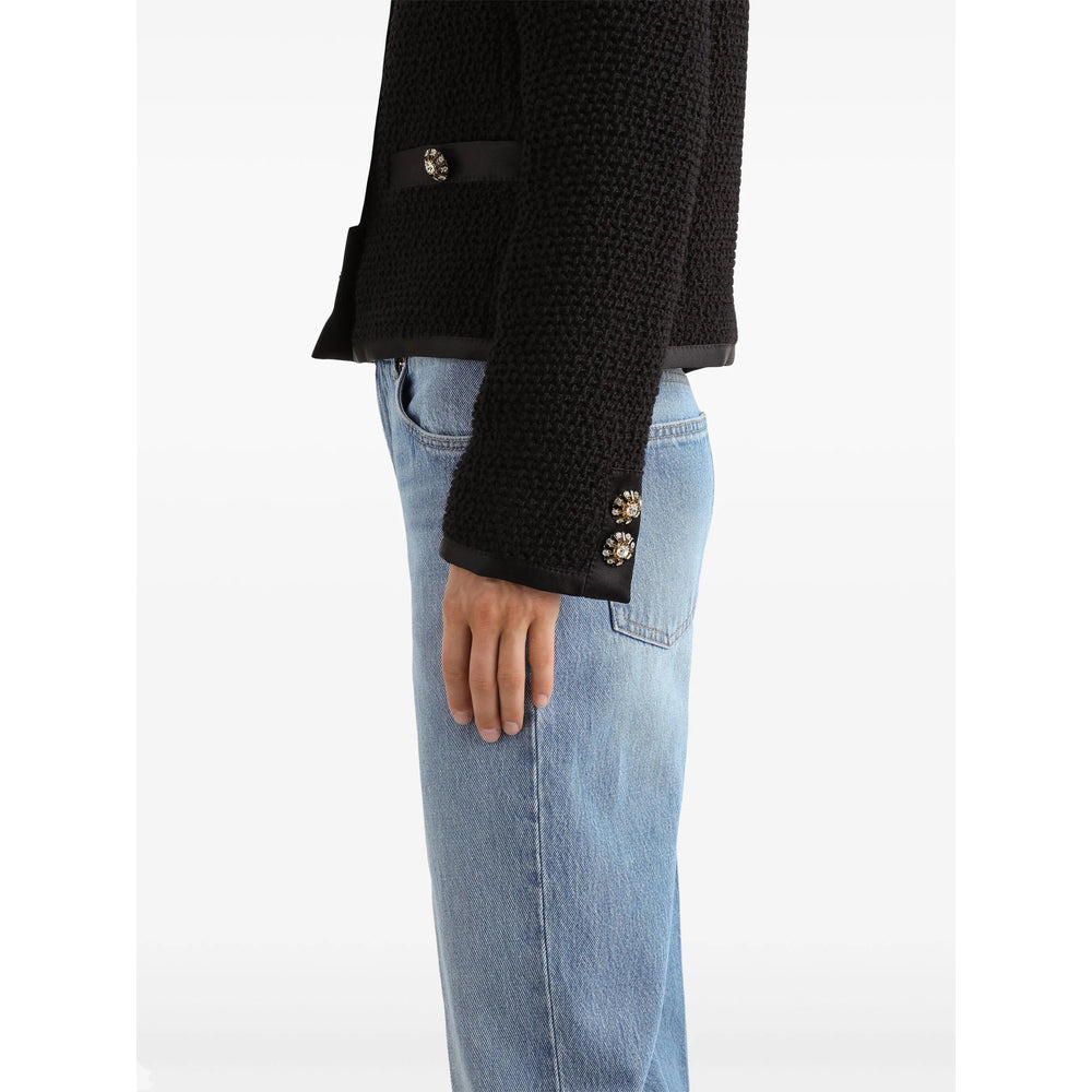 Dolce & Gabbana Black Jackets - Tweed Jackets Women - 3