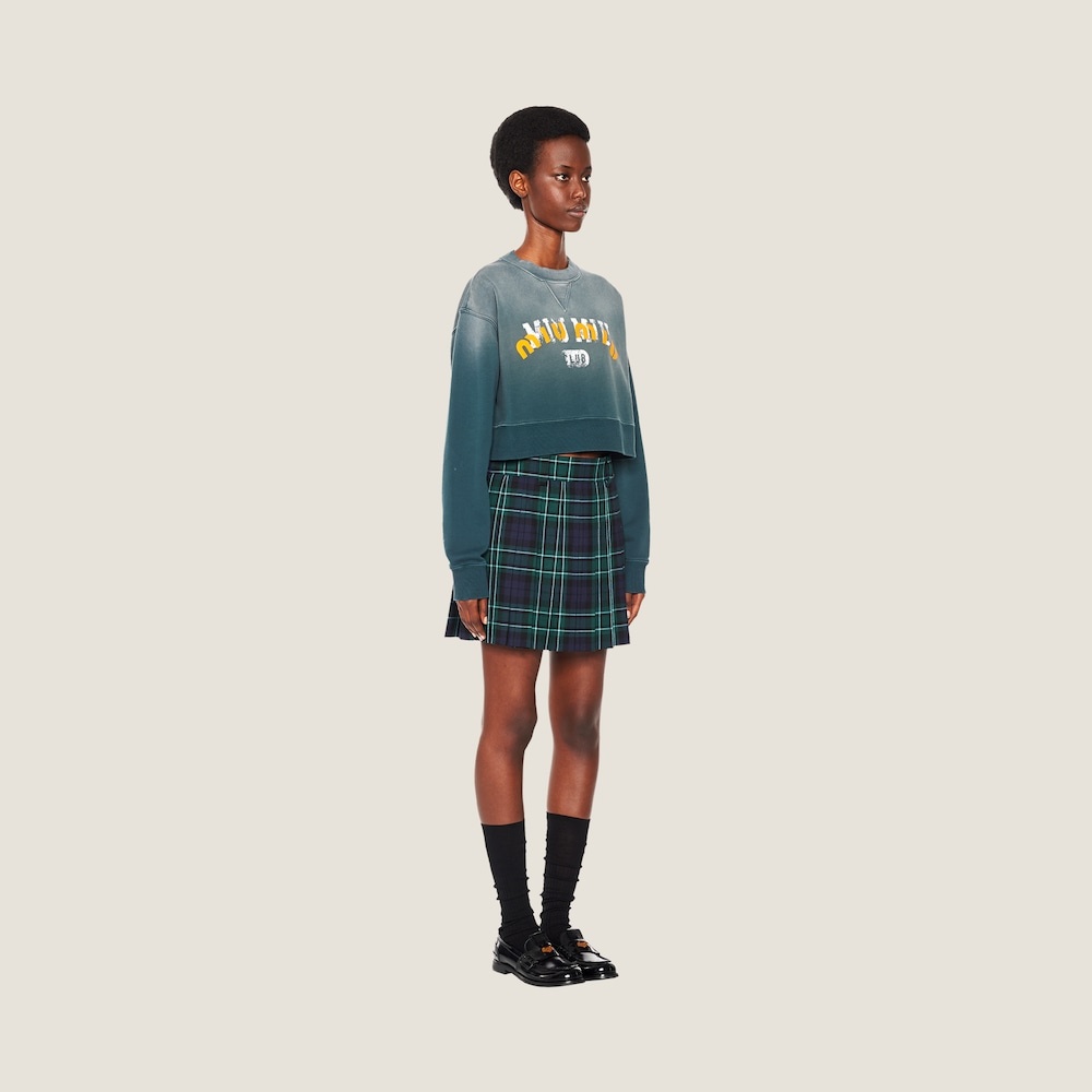 Garment-dyed cotton fleece sweatshirt - 4